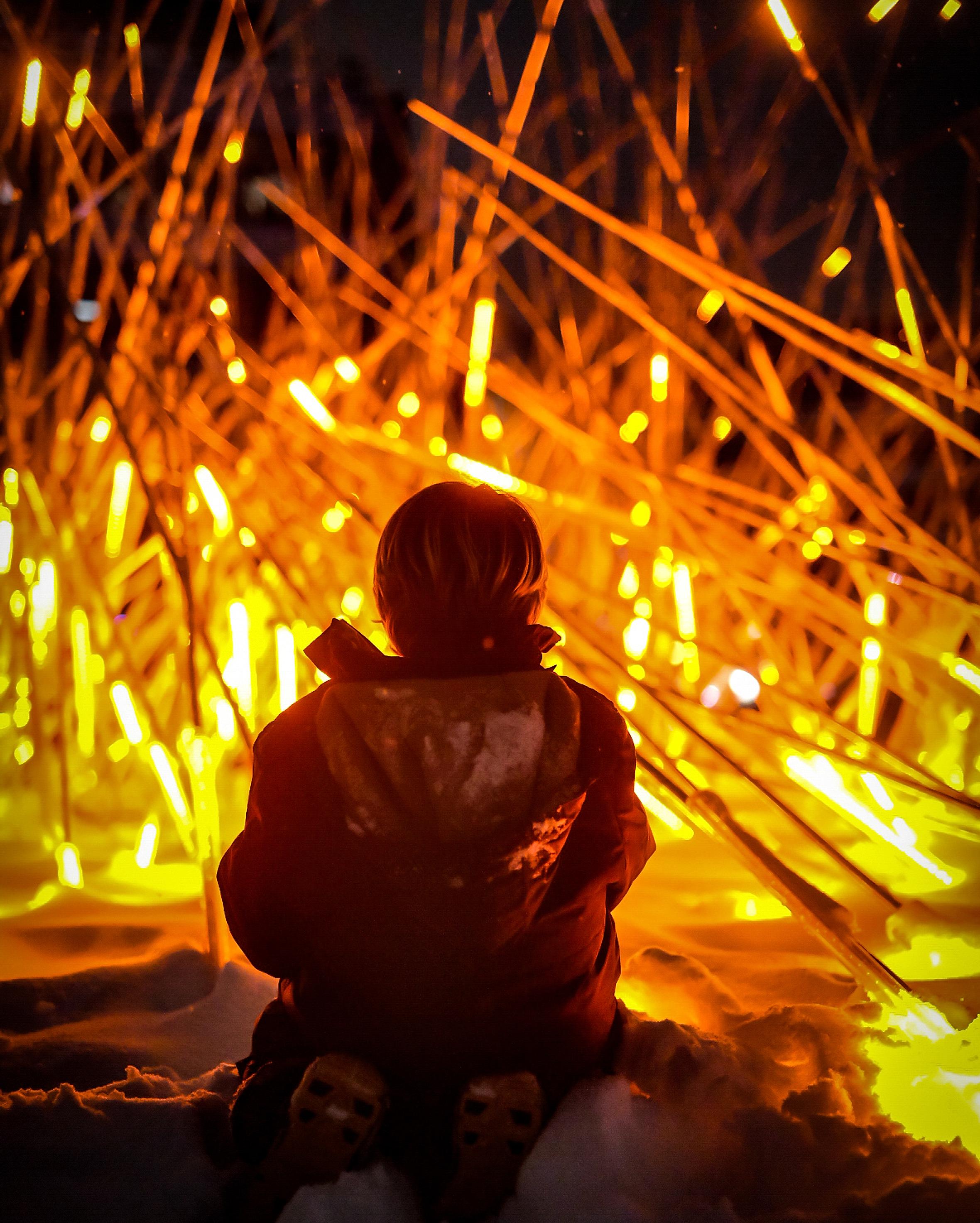 Glød light festival in Stavanger, Southern Norway