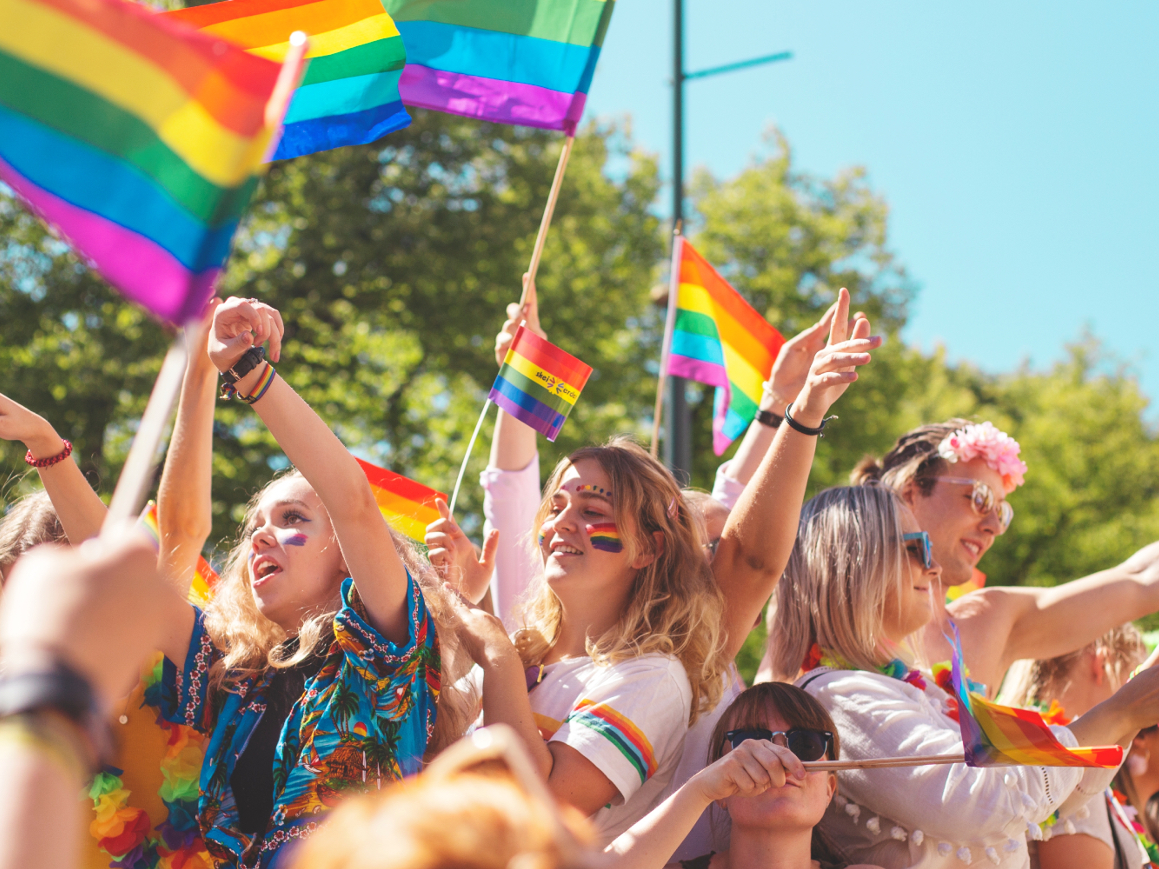 Parade under Oslo Pride in 2018