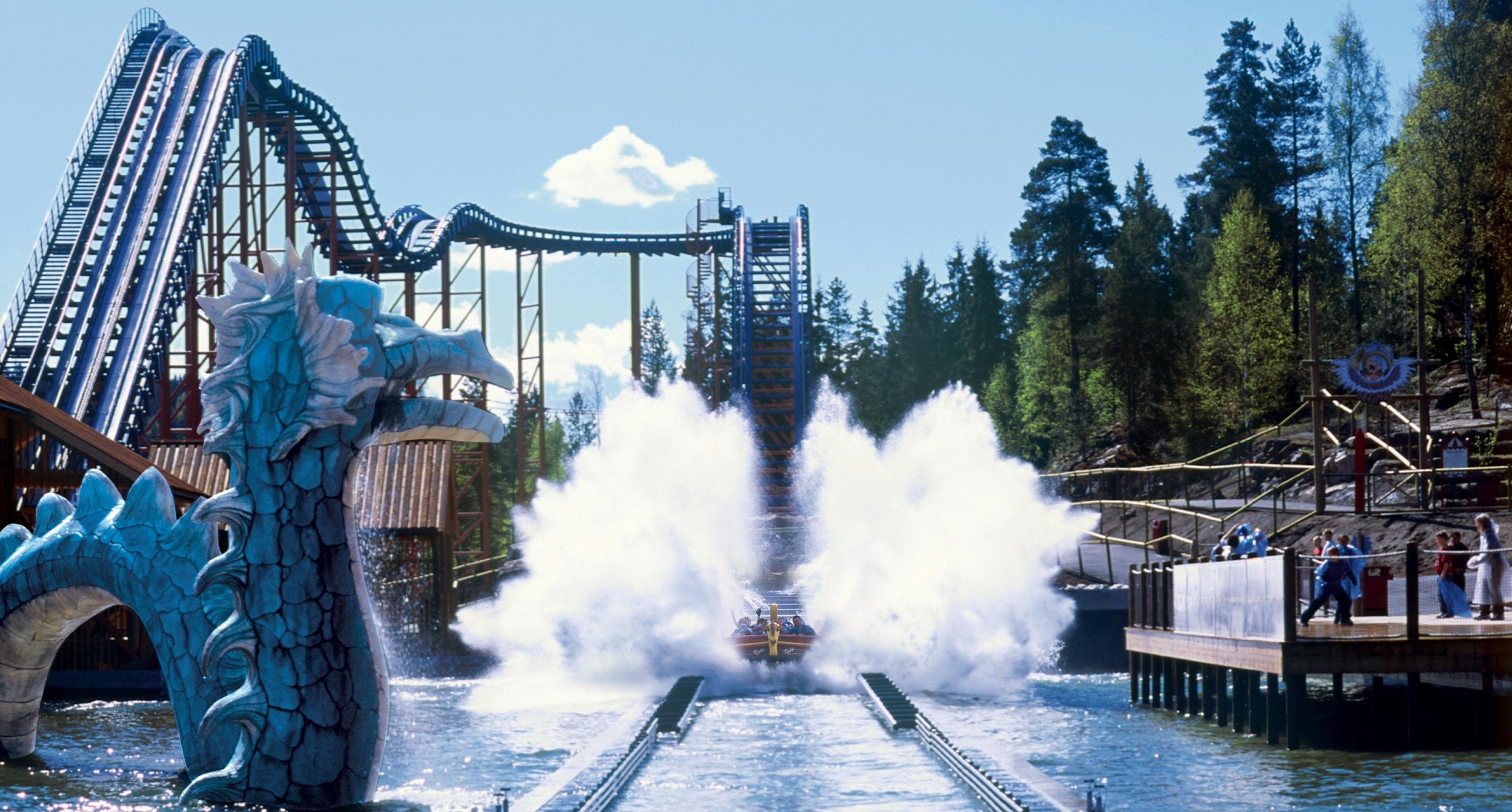 SuperSplash at TusenFryd amusement park