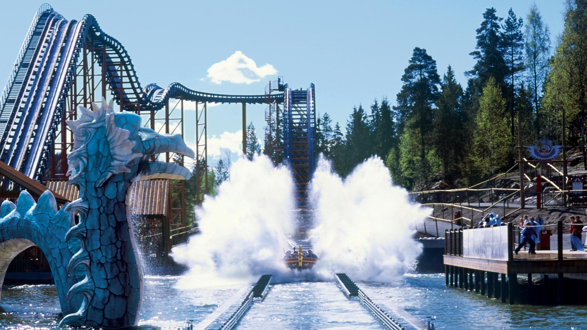 SuperSplash at TusenFryd amusement park