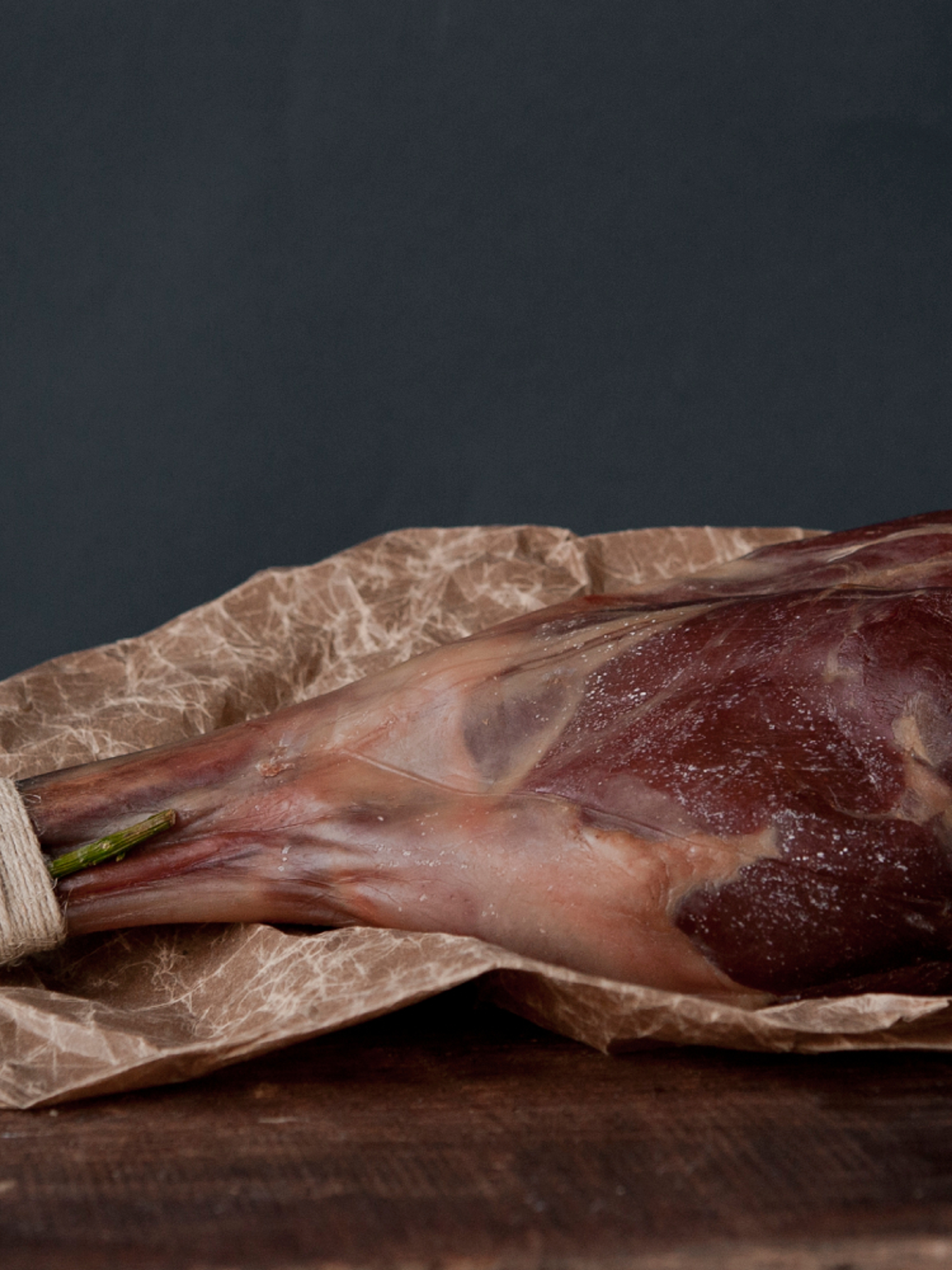 Salted and dried leg of lam - Fenalår