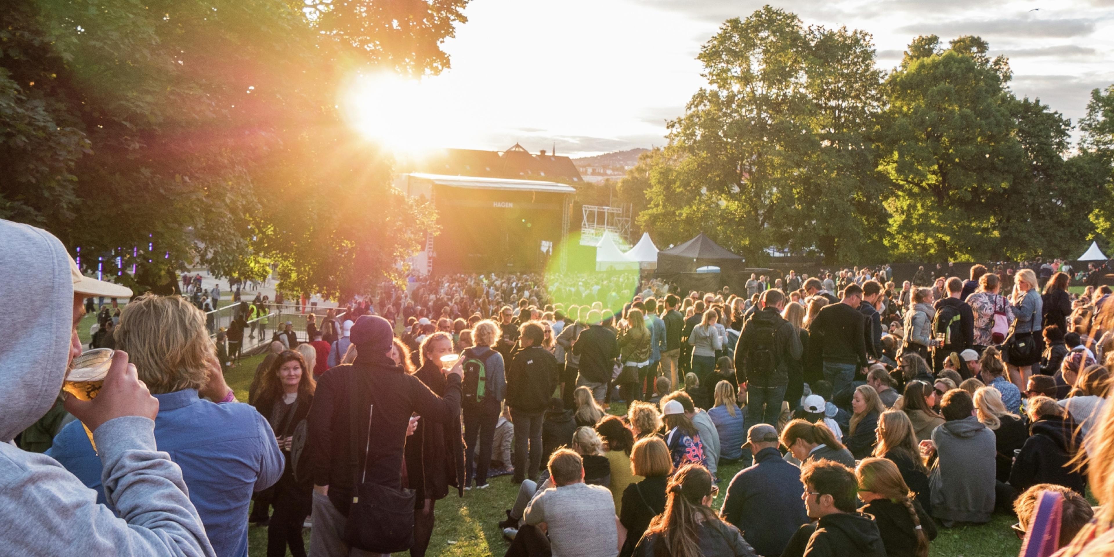 The crowd at the Øyafestival in Oslo, Norway