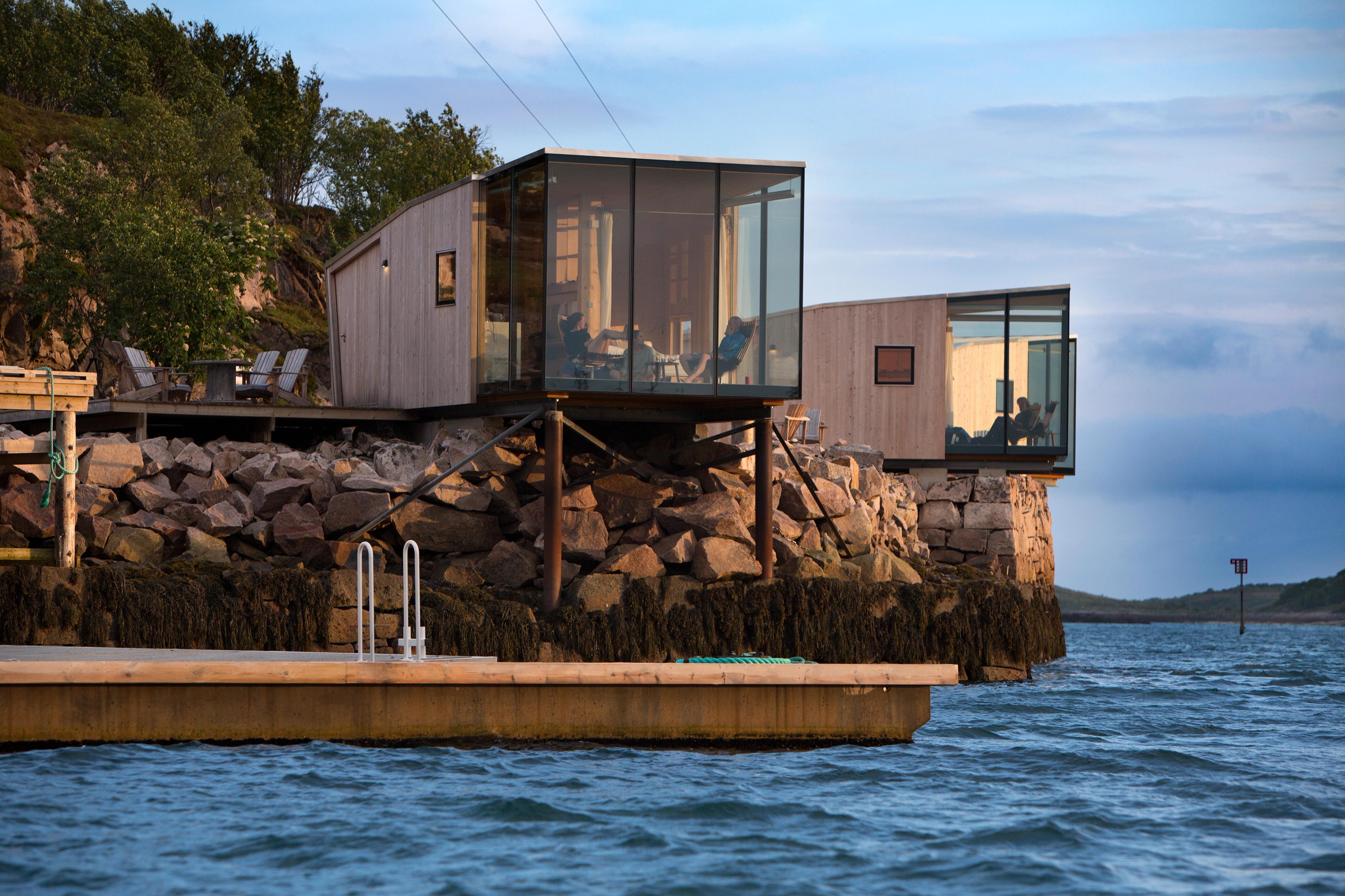 Manshausen in Steigen on a sunny summer day