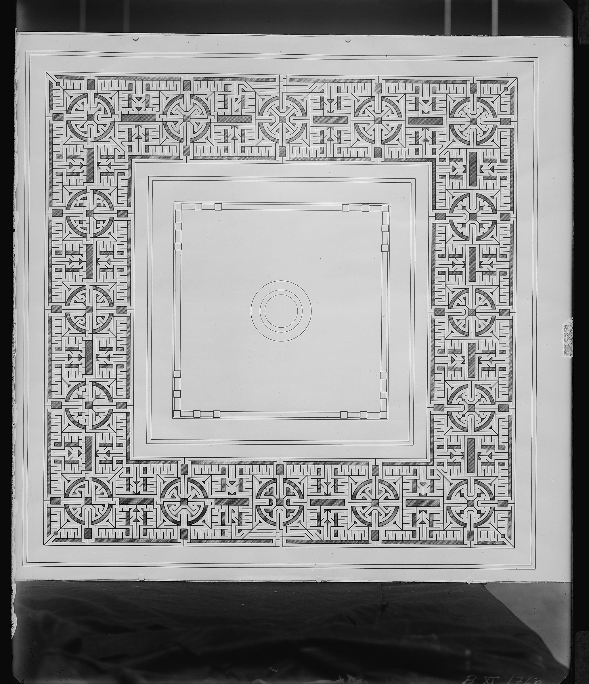 Drawings of the labyrinth in the Vigeland park