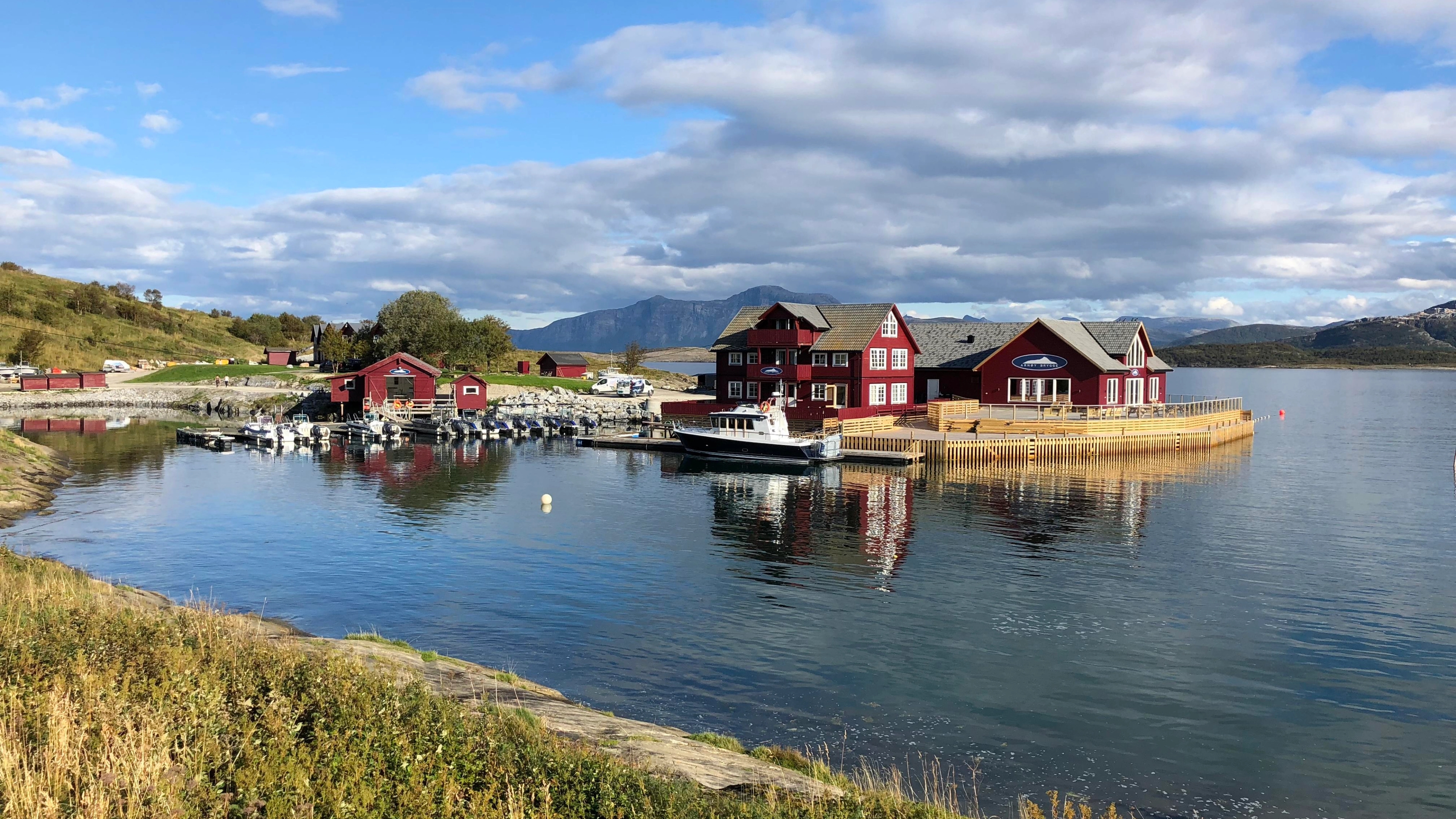 Arnøy Brygge in Helgeland in Northern Norway
