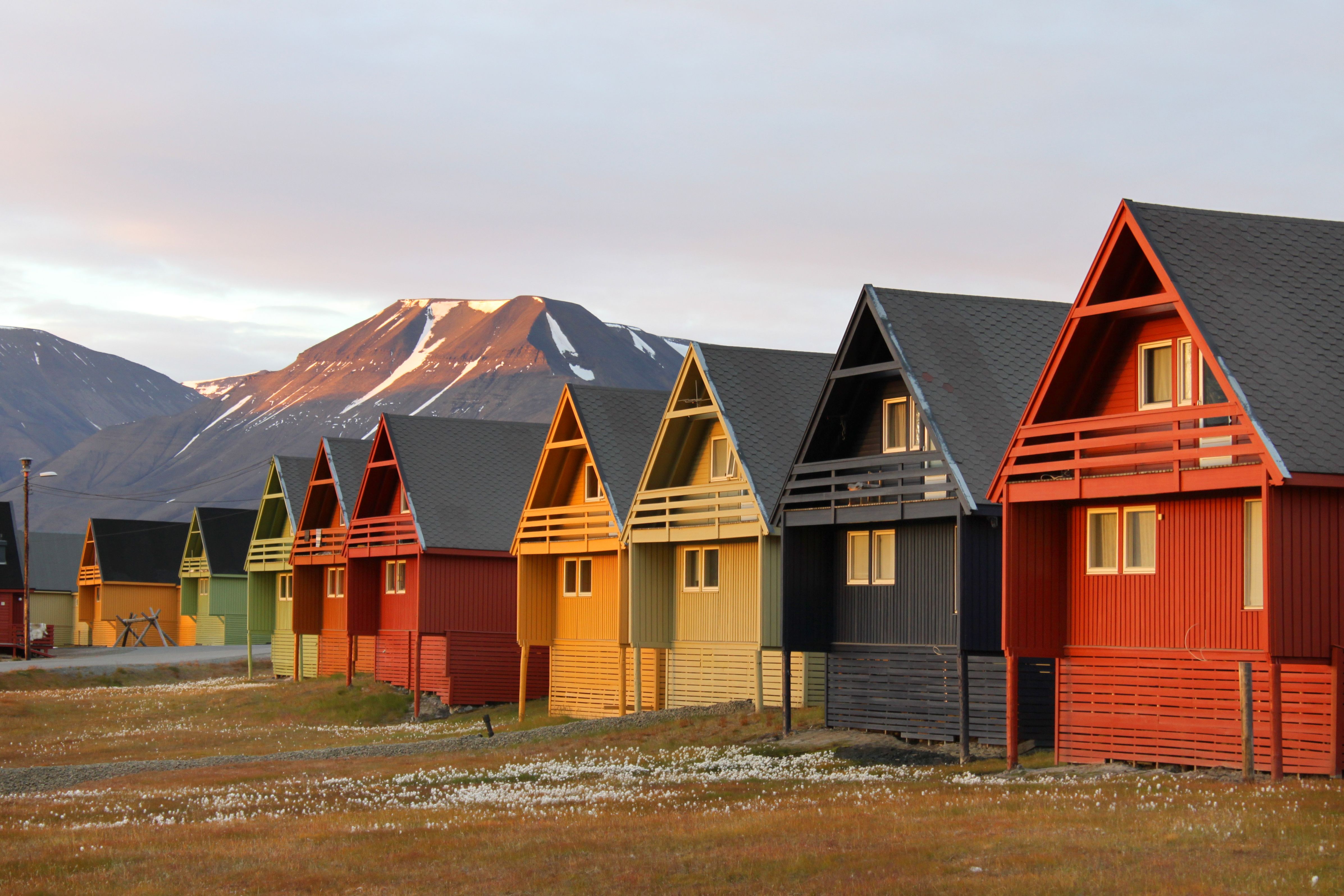 Colourful houses in Longyearbyen