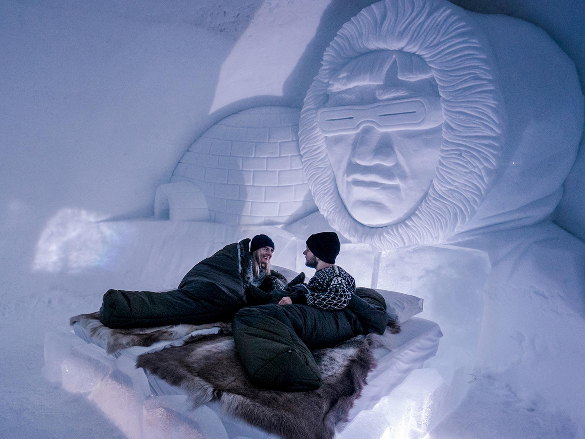 Inside Tromsø Ice Domes in Northern Norway