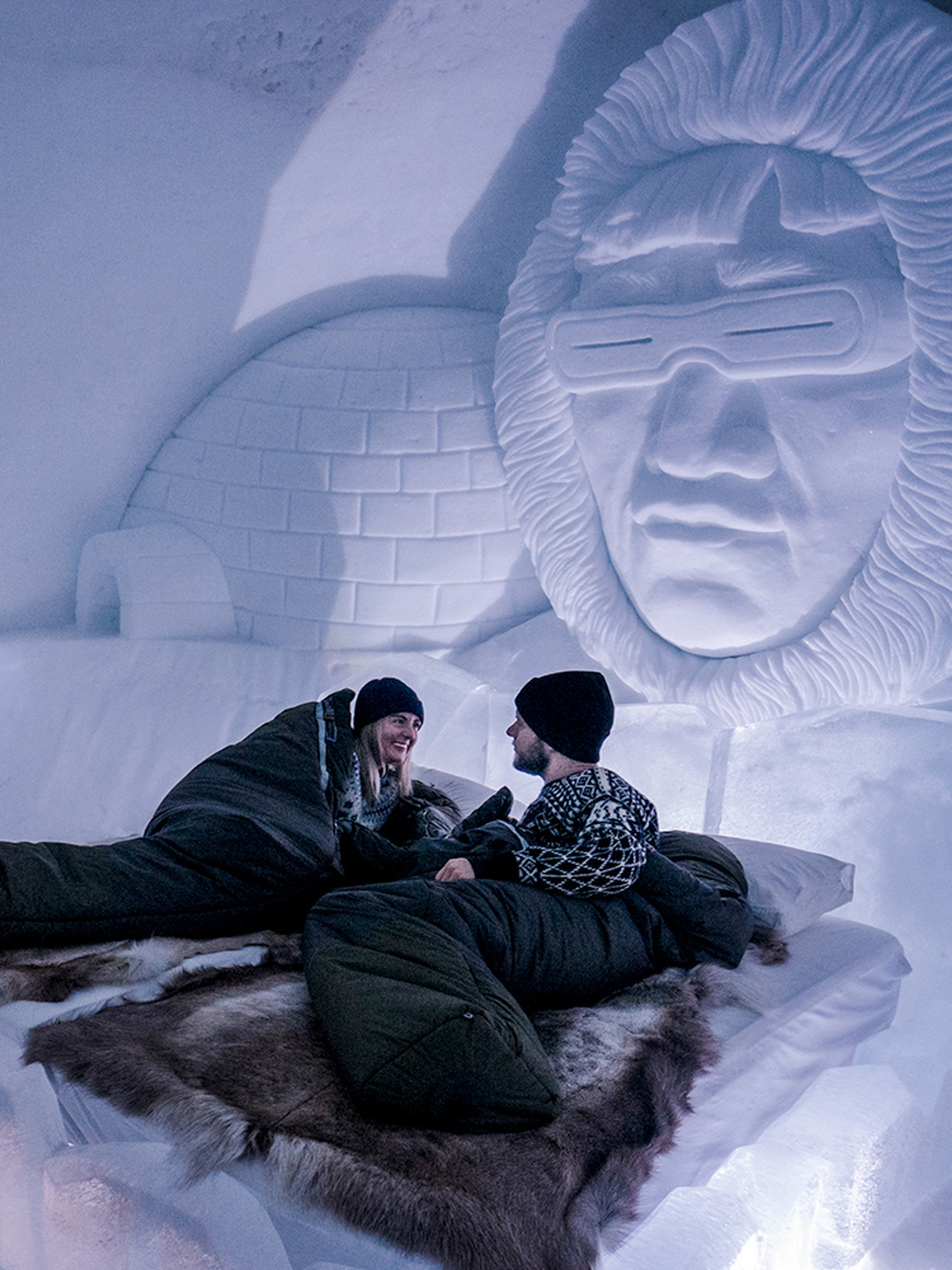Inside Tromsø Ice Domes in Northern Norway