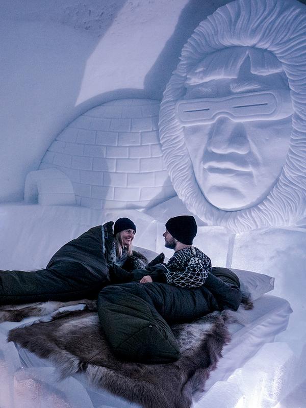 Inside Tromsø Ice Domes in Northern Norway