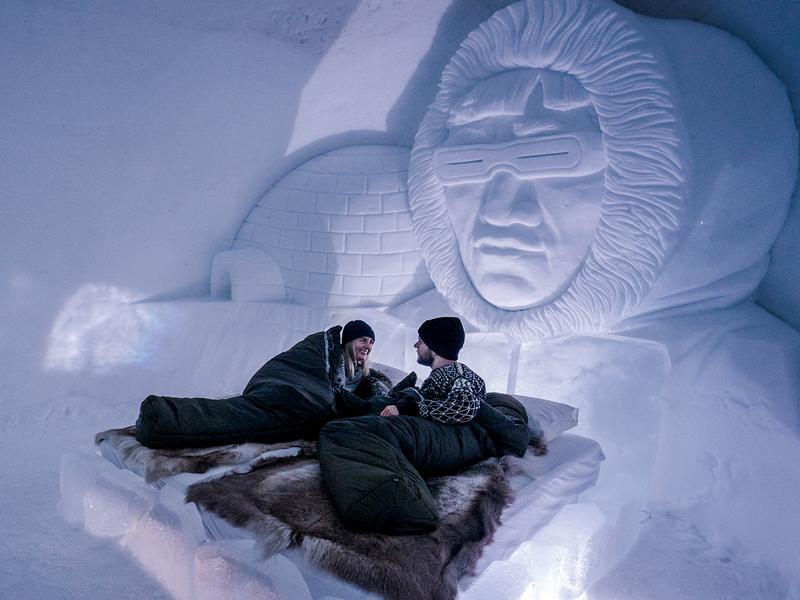 Inside Tromsø Ice Domes in Northern Norway