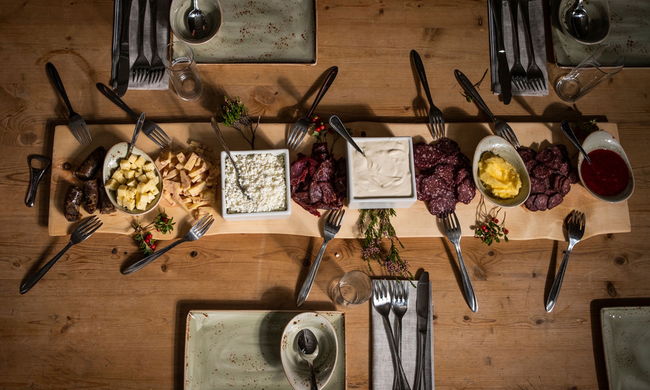 Local food at the eatery Kaffestuggu in Røros in Trøndelag