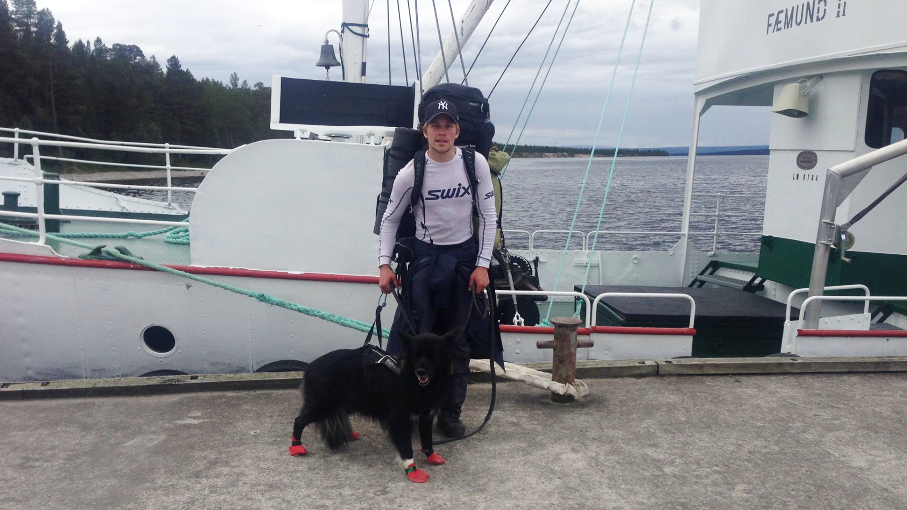 Espen Andreas Nielsen and Maja the dog hiking across Norway