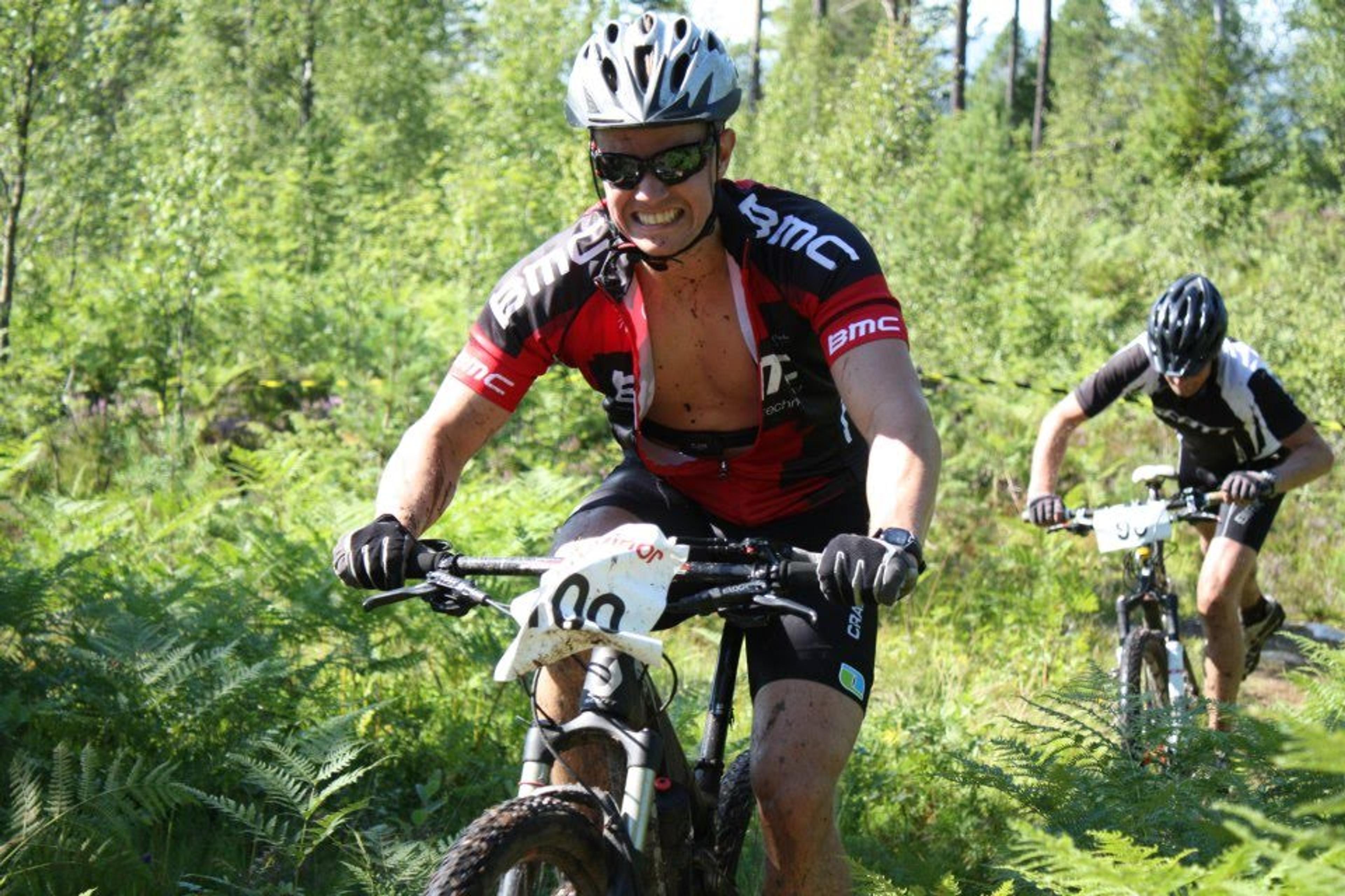 Sigurd Groven riding a downhill bike