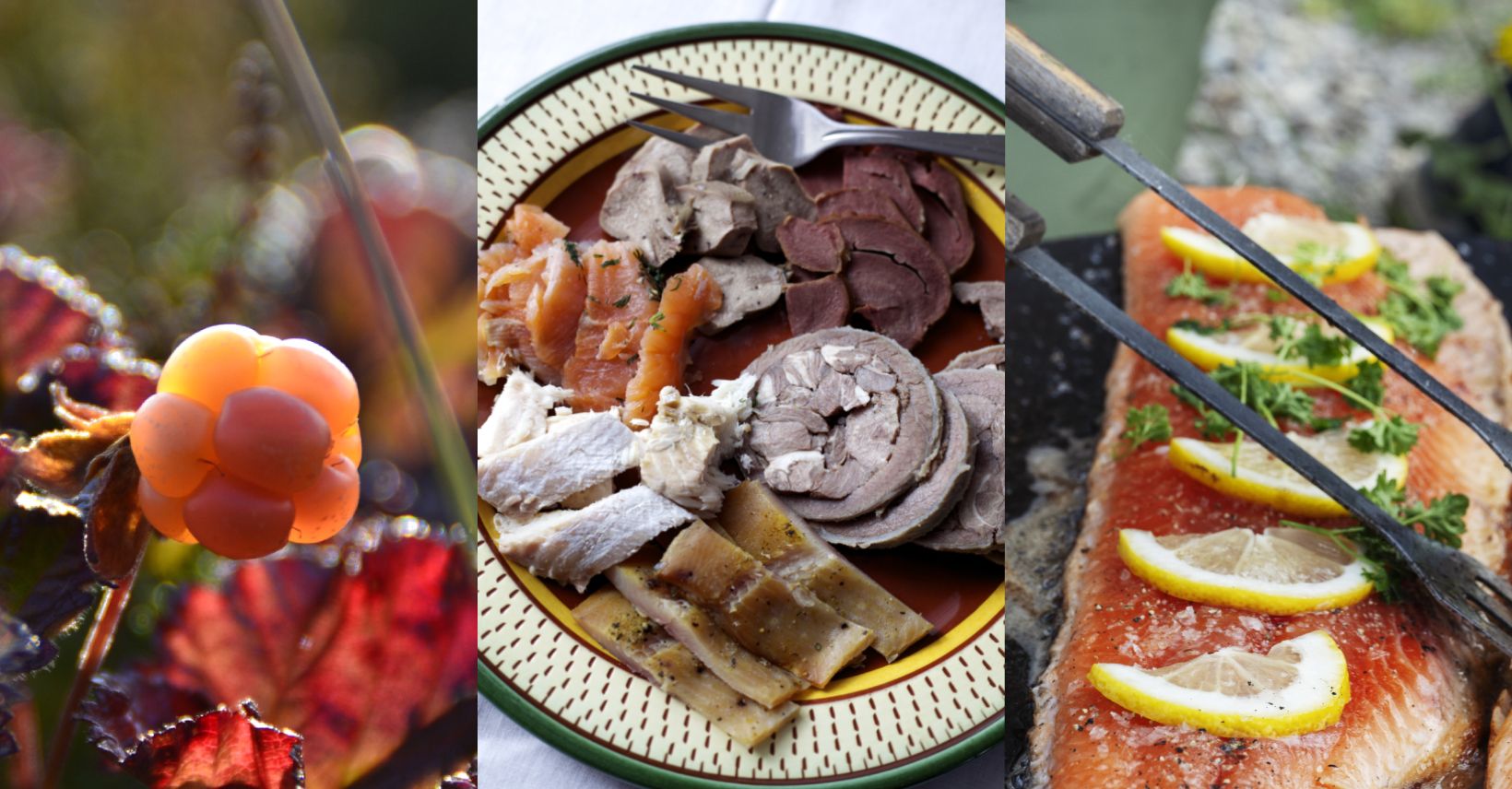 Cloudberries, reindeer meat, and fish, right from the lakes and the sea