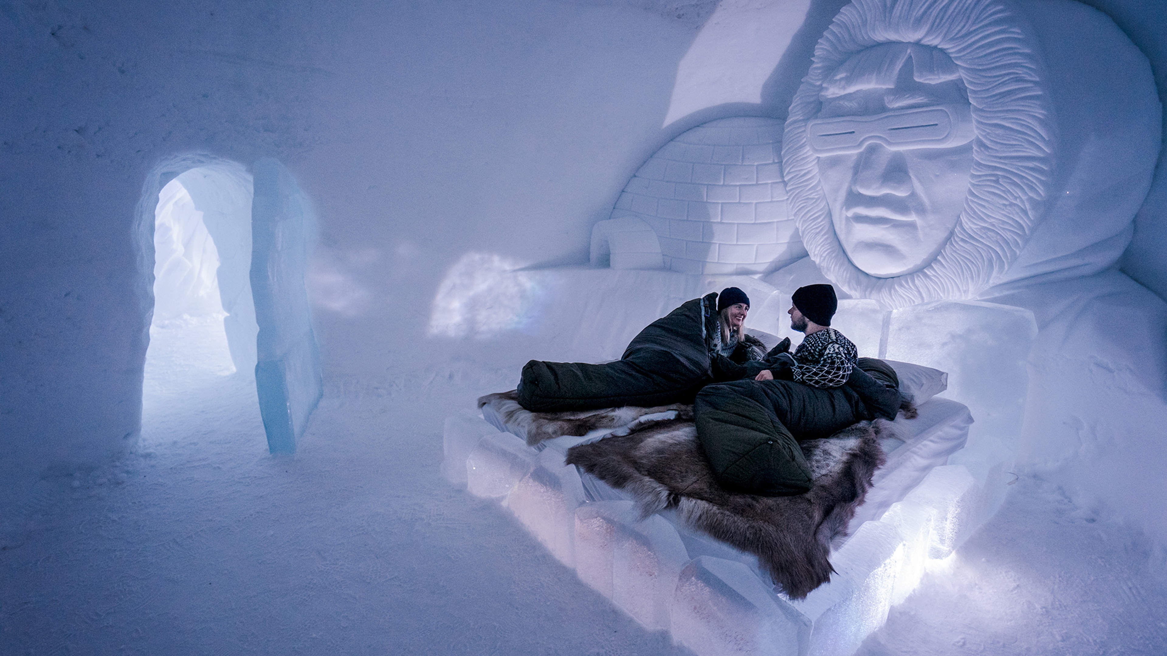 Inside Tromsø Ice Domes in Northern Norway