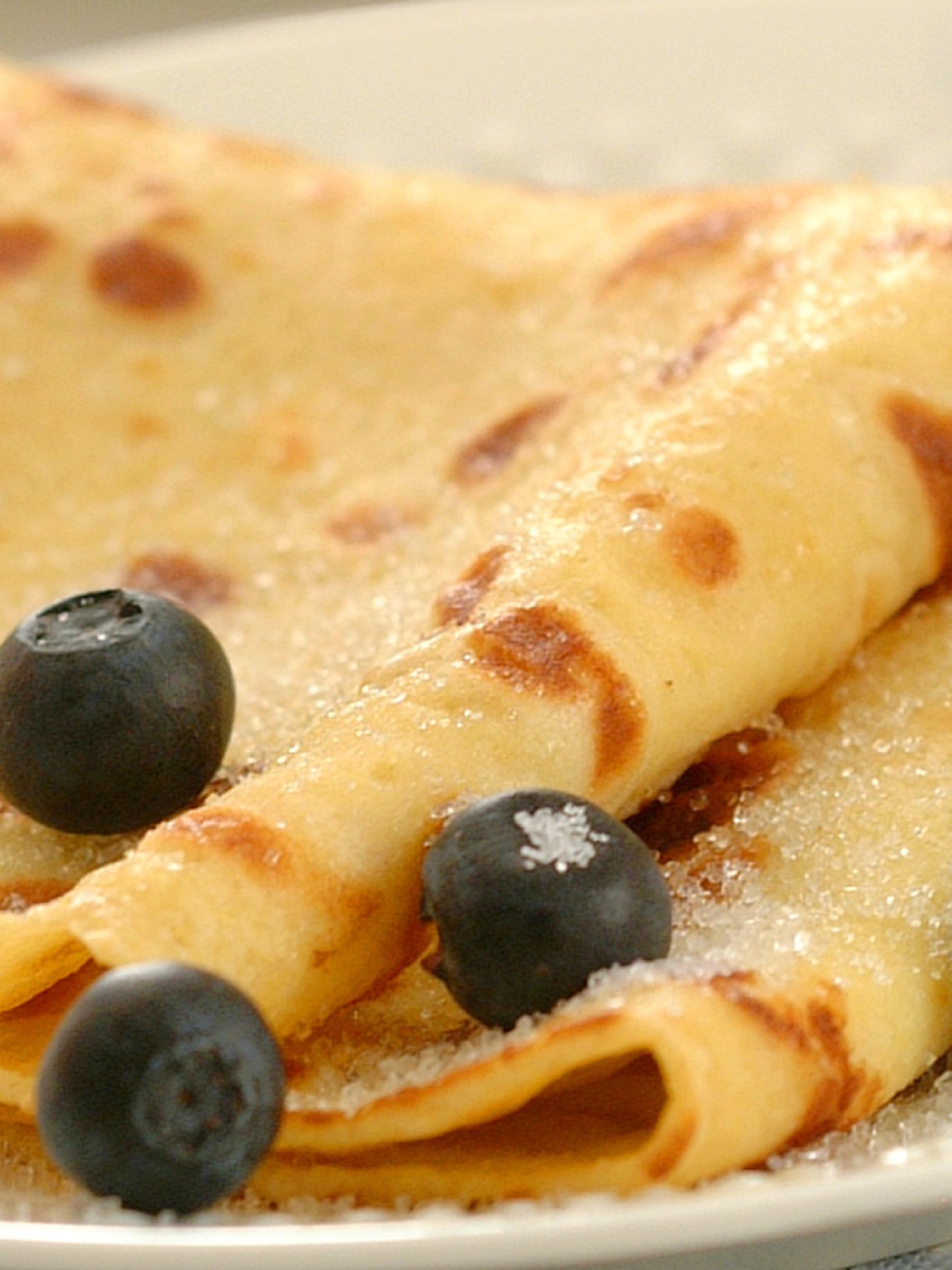 Norwegian pancakes with blueberry