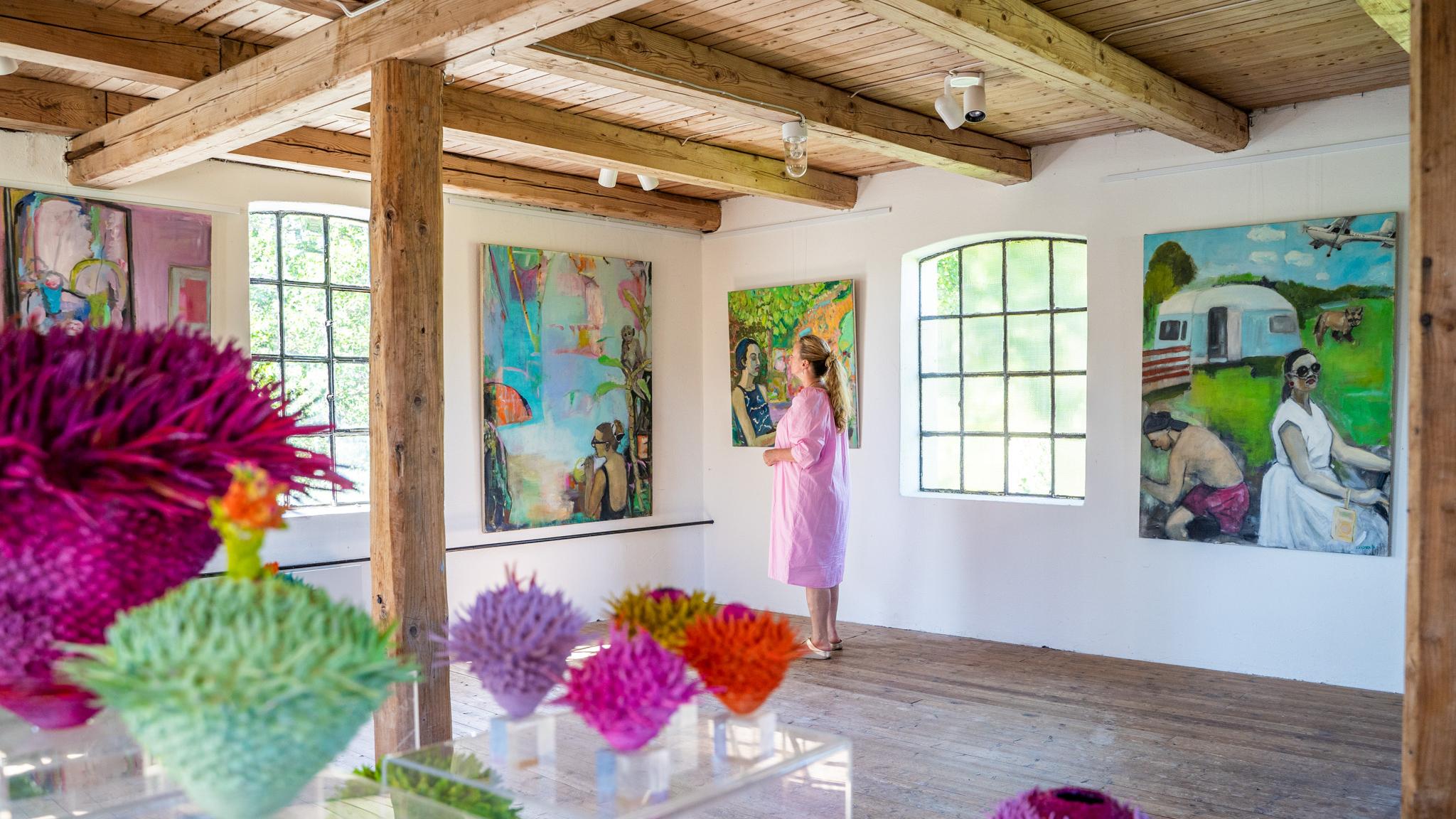 Strømsfoss Gallery by the Halden Canal, Eastern Norway.