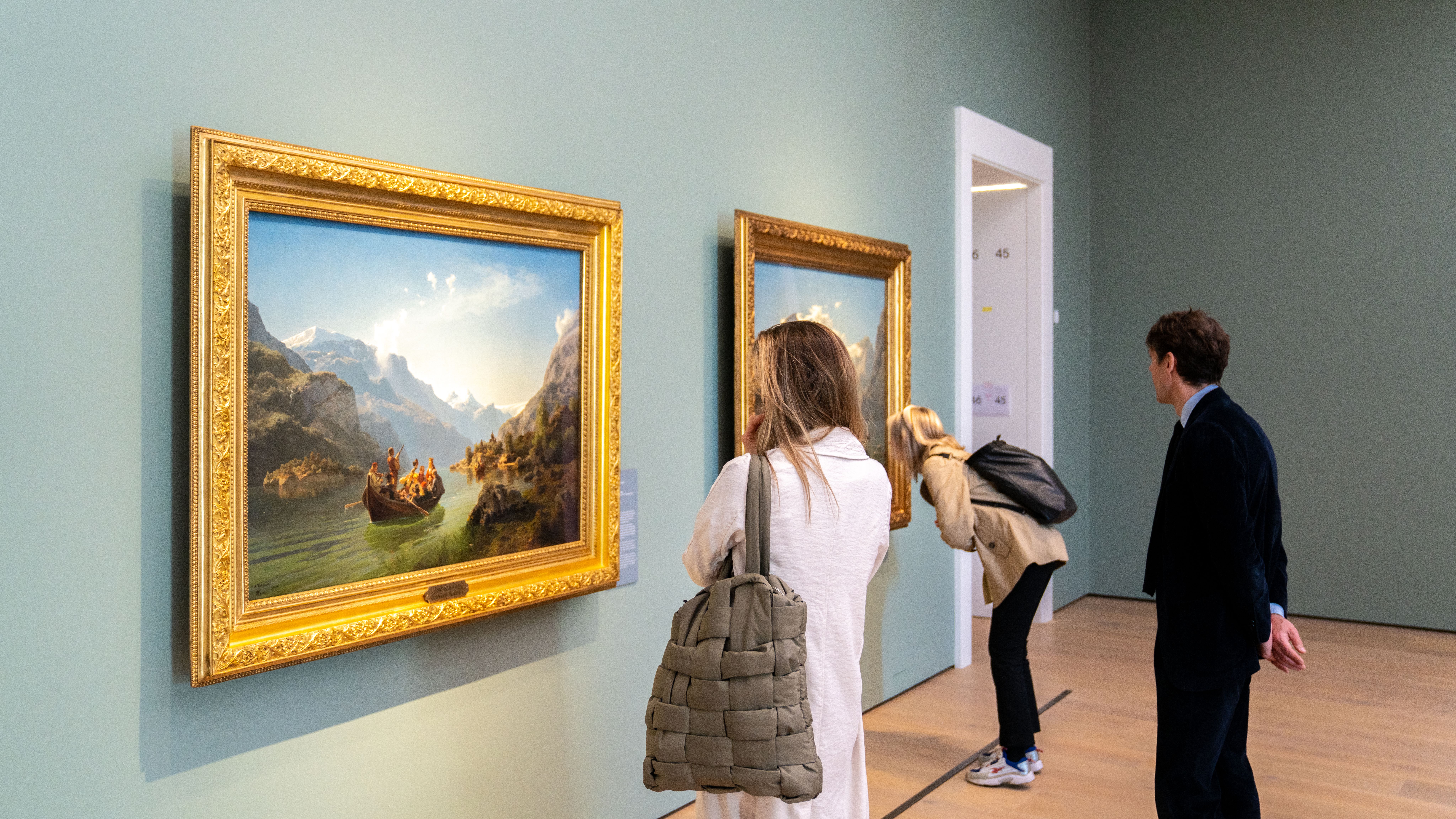 The "Bridal Procession in Hardanger" by Adolph Tideman and Hans Gude, at the National Museum of Norway