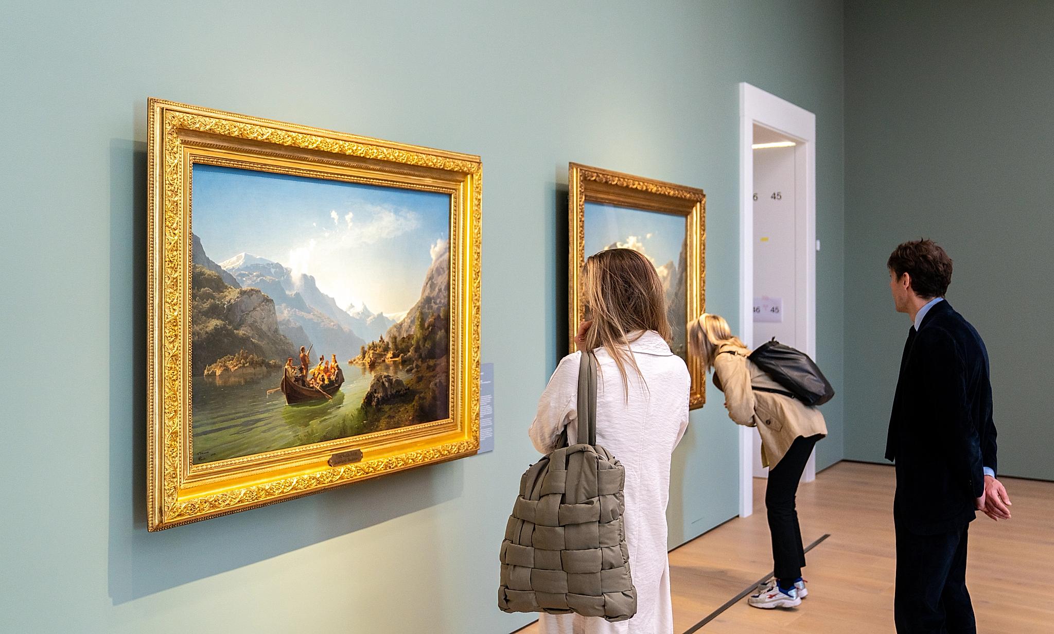 The "Bridal Procession in Hardanger" by Adolph Tideman and Hans Gude, at the National Museum of Norway