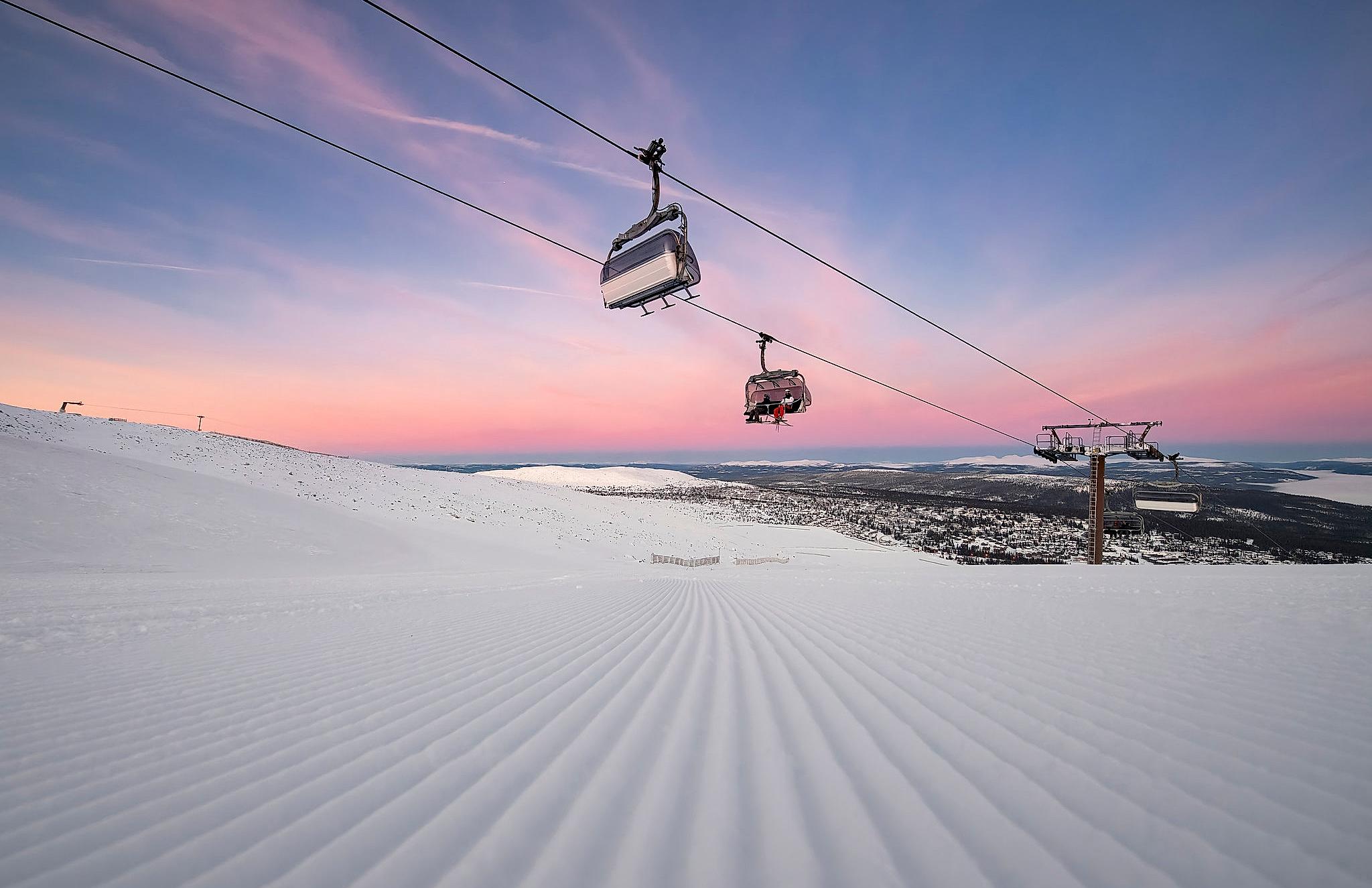 Skiheis på Trysil skisenter, om vinteren