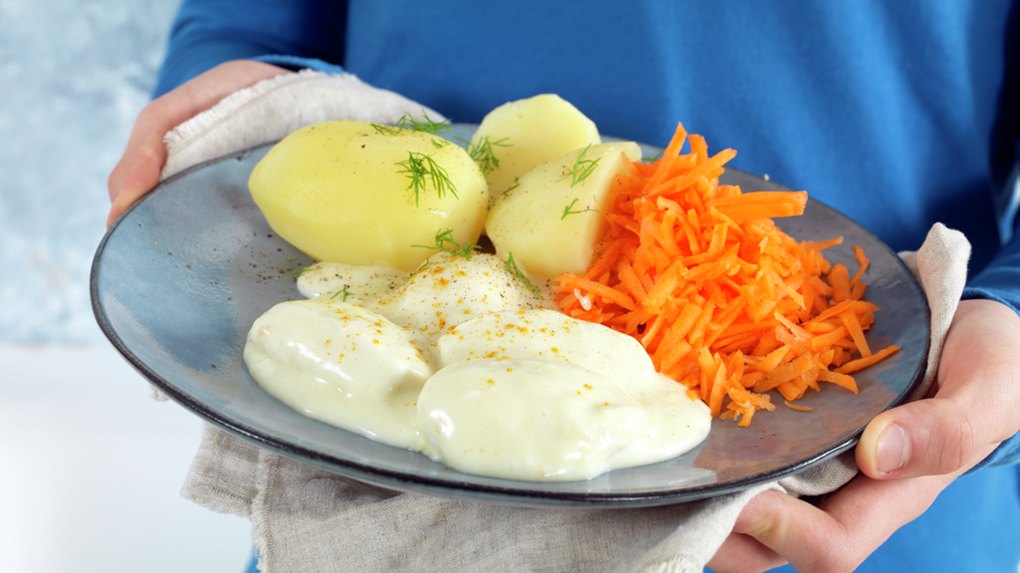 Fish balls in white sauce