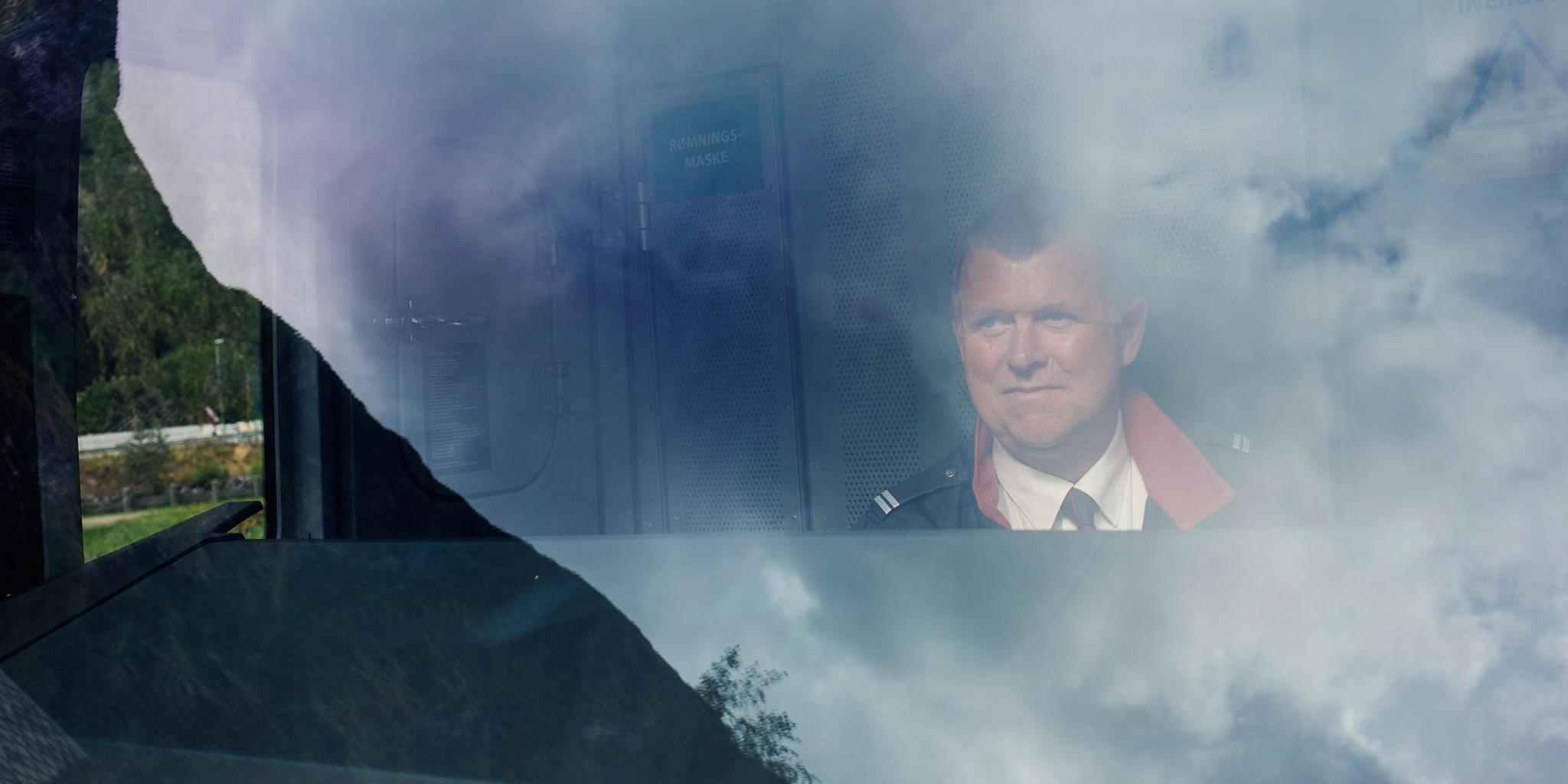 Train driver at the Flåm Railway