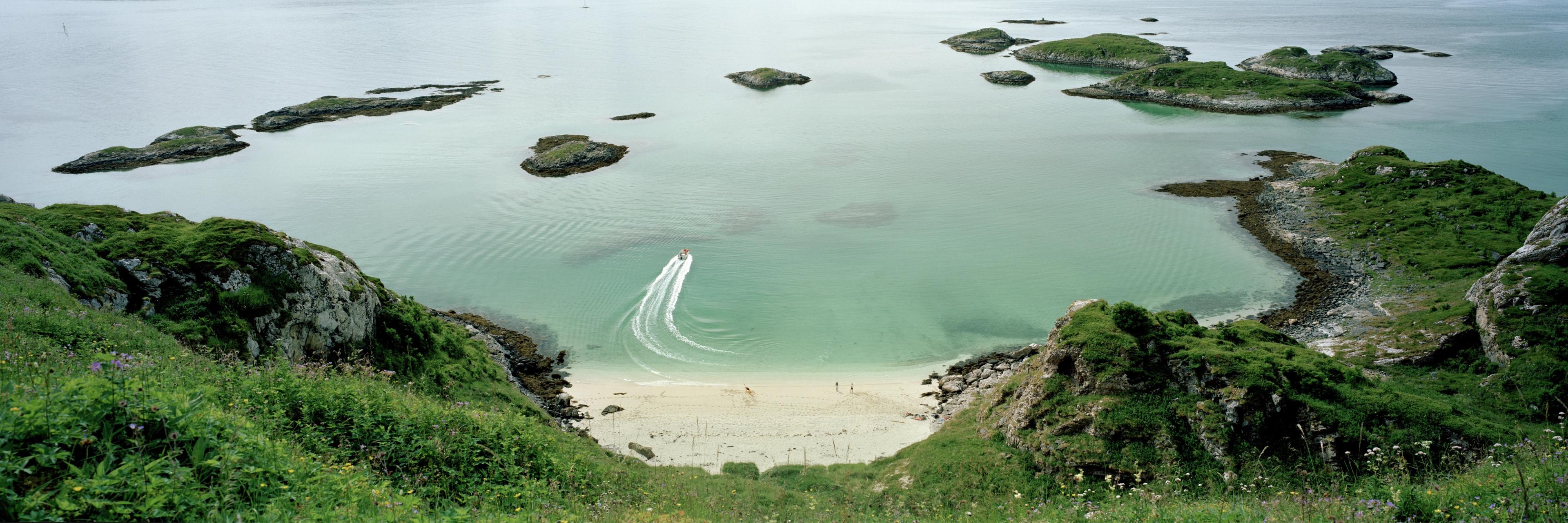 View of islands and beach, Sommarøy in Troms