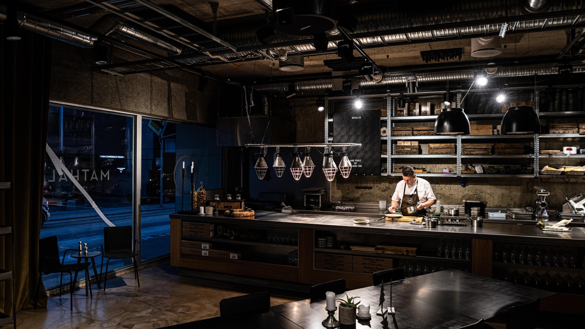 In the kitchen with head chef of Mathallen in Tromsø