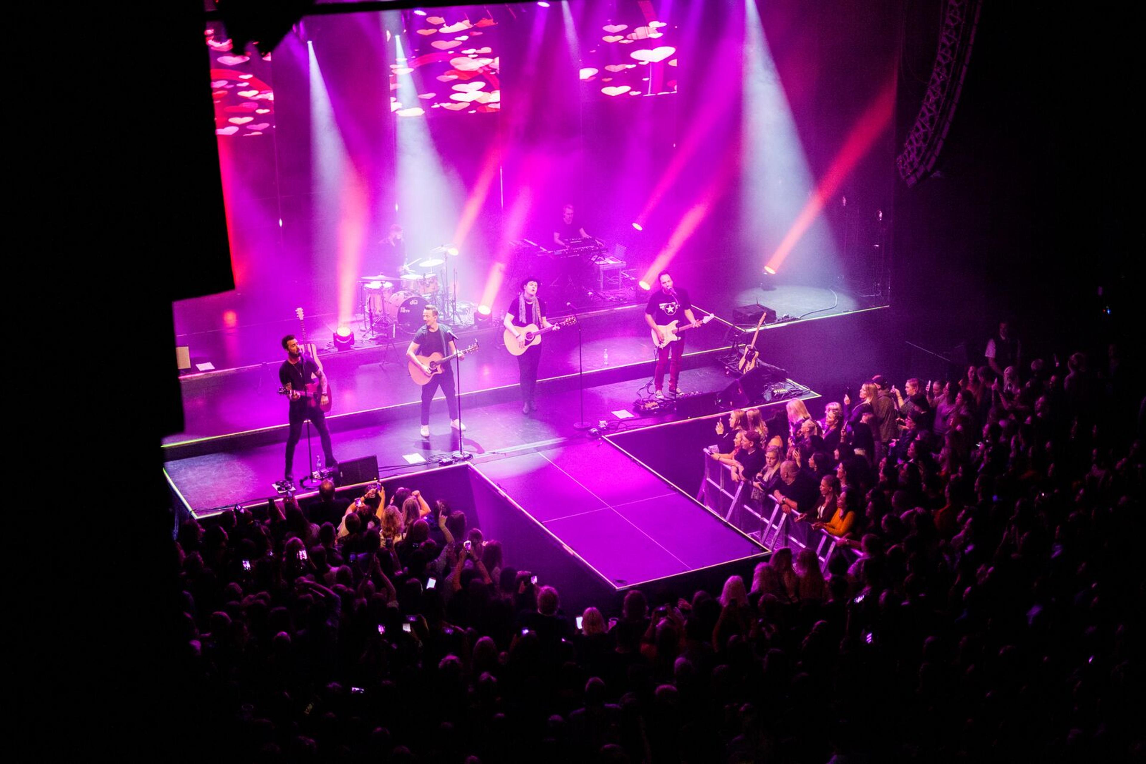 A band playing at a concert at Stavanger Concert Hall in Fjord Norway.