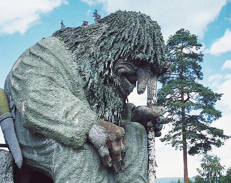 The troll at Hunderfossen fairy tale park