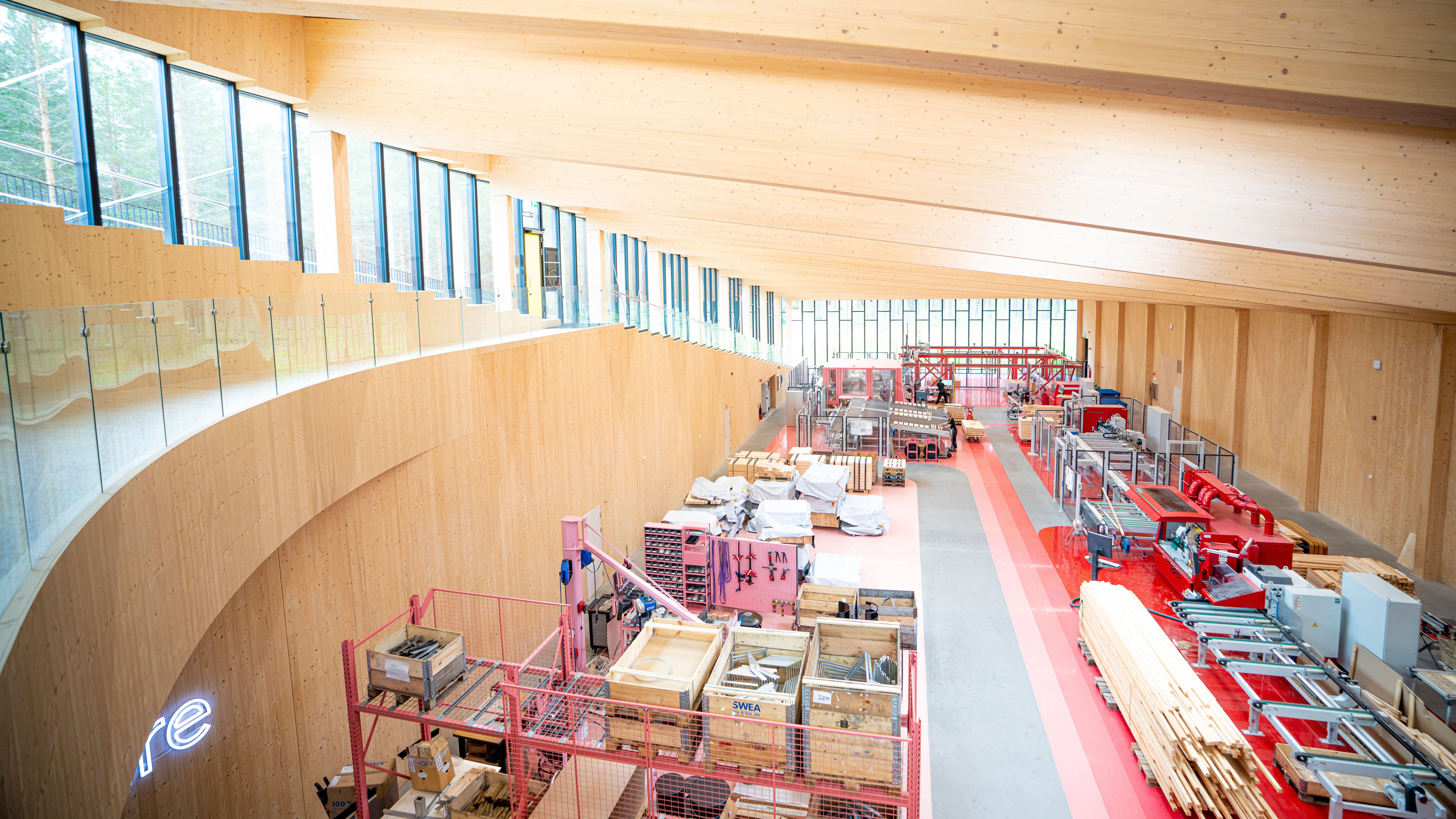 The inside of the furniture factory The Plus