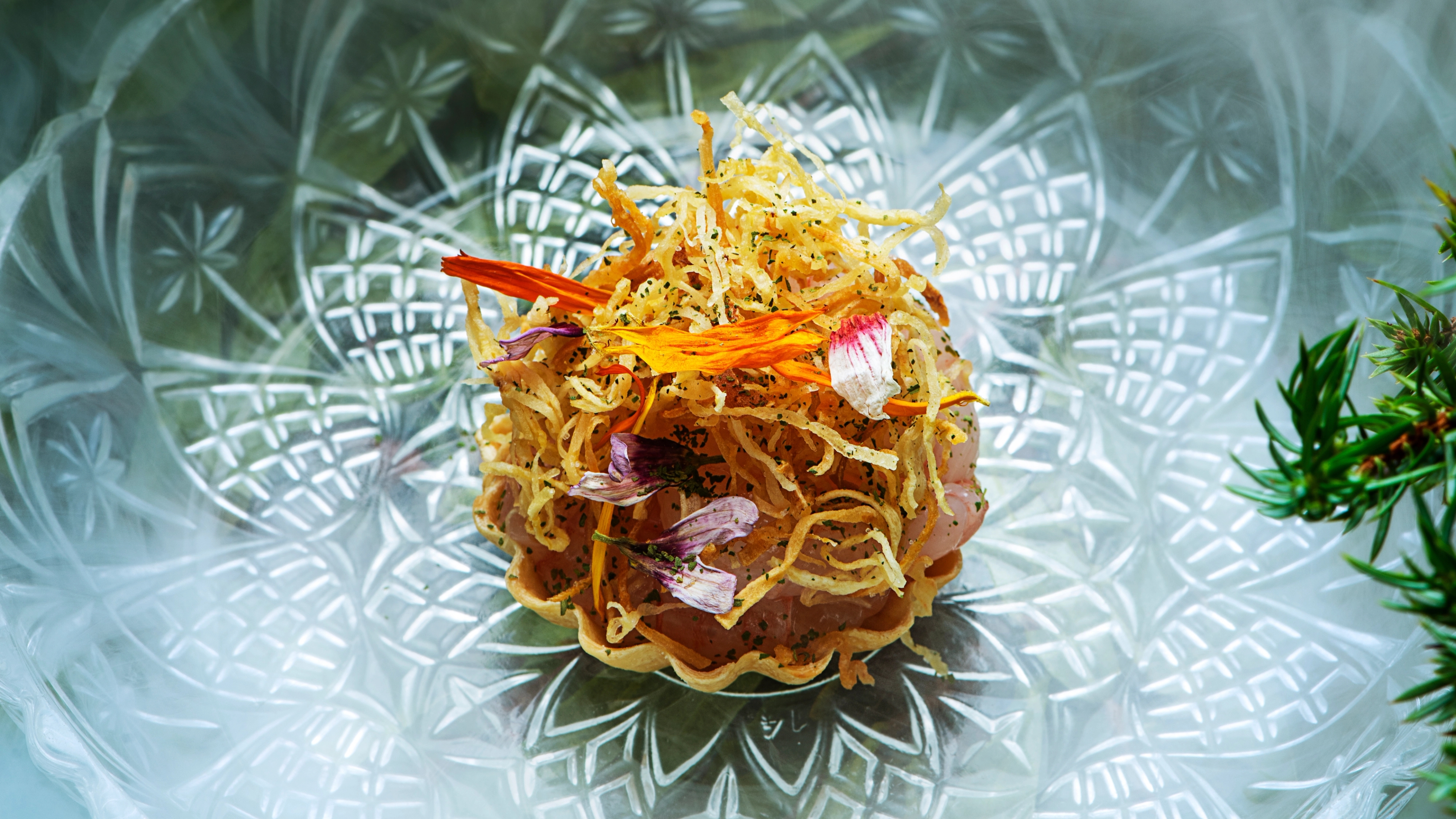 Beautiful plate from the restaurant Fagn, Trondheim