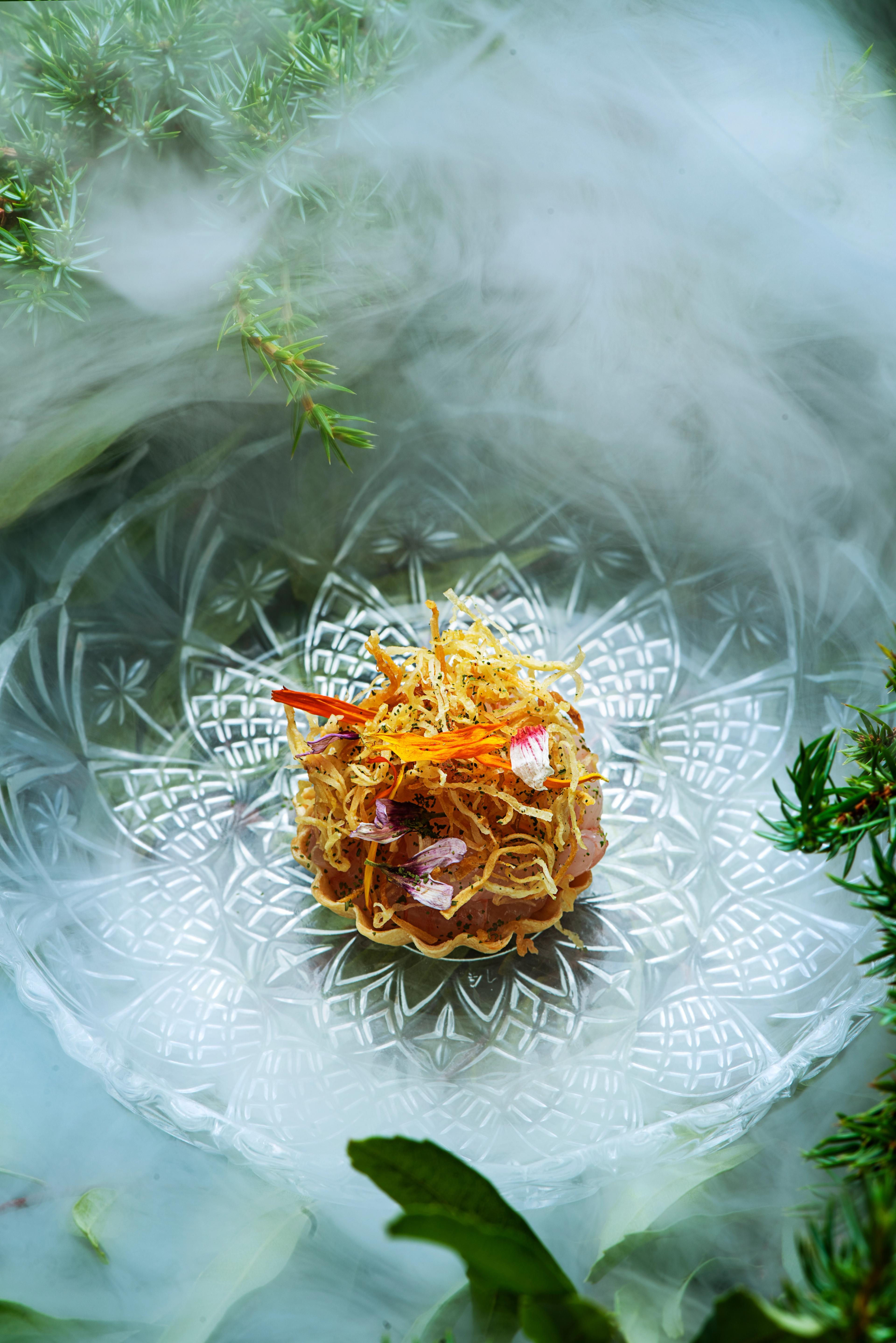 Beautiful plate from the restaurant Fagn, Trondheim