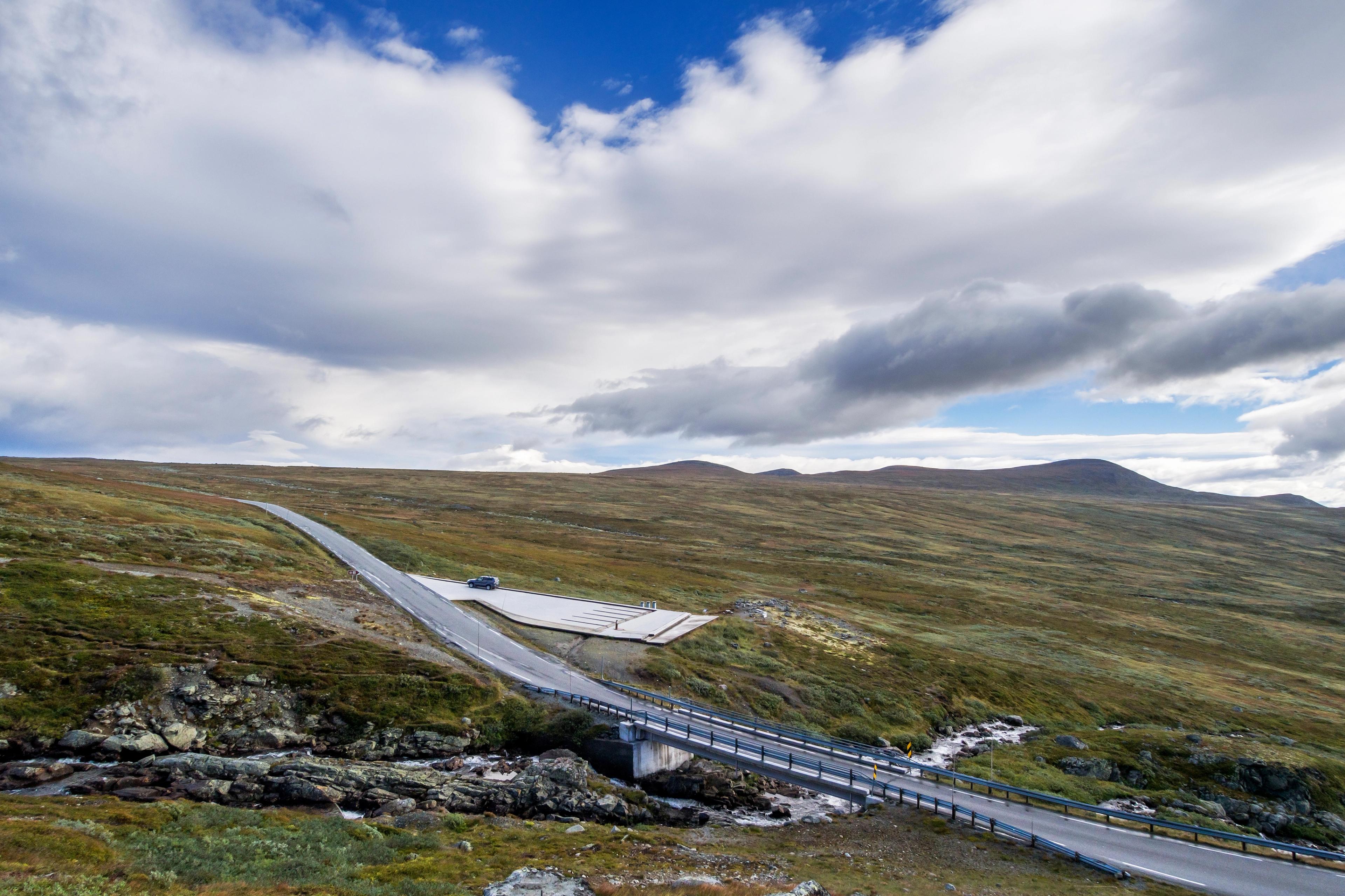 Rupja viewpoin on the National Scenic Route Valdresflye.