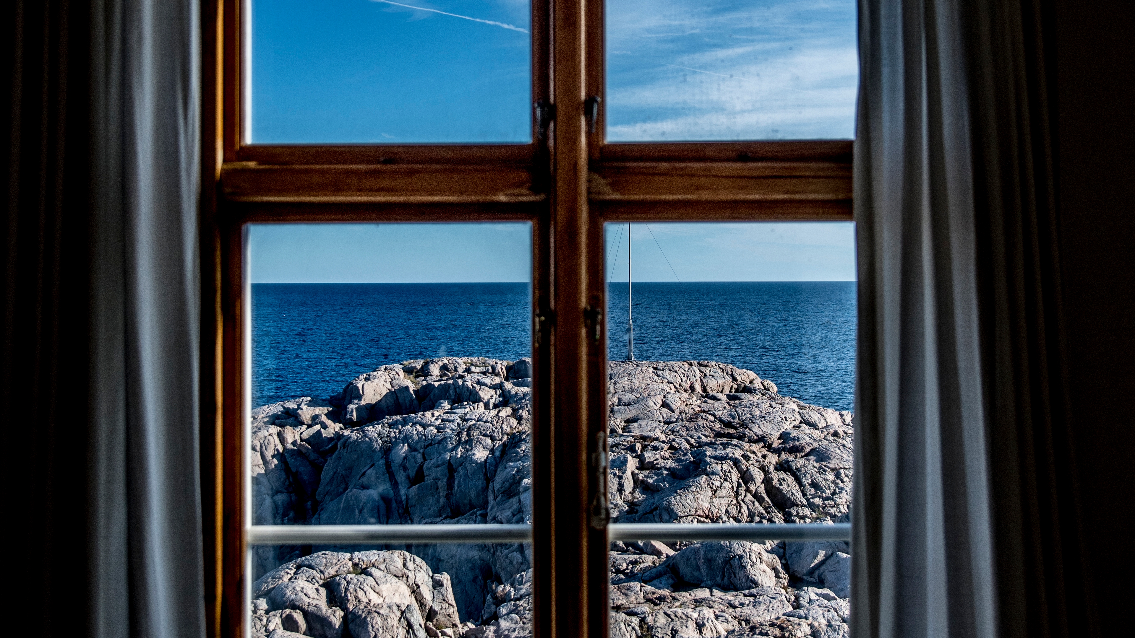 Utsikt fra Lindesnes fyr, Sørlandet, Norge.