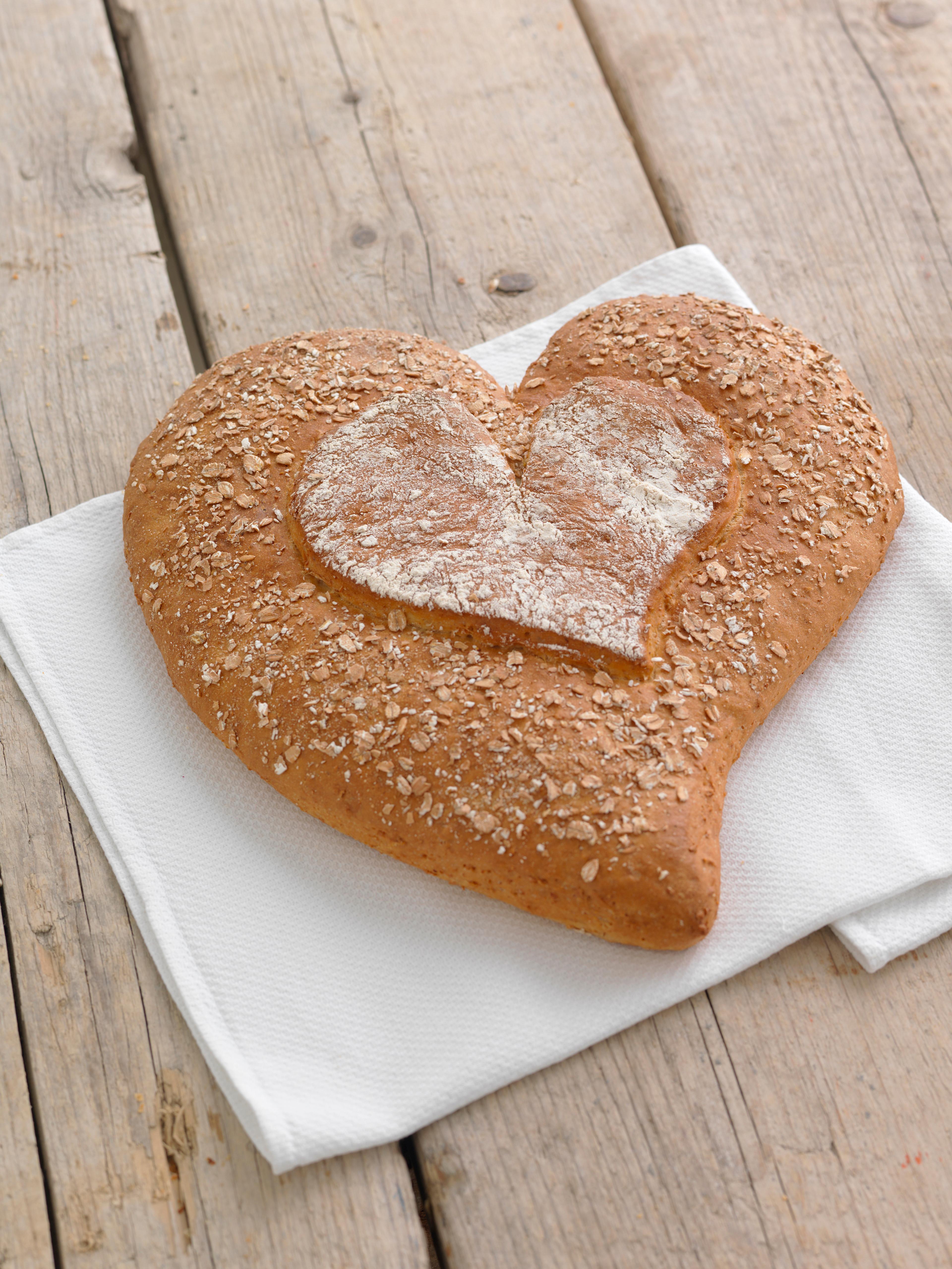 A bread shaped as a heart in Norway