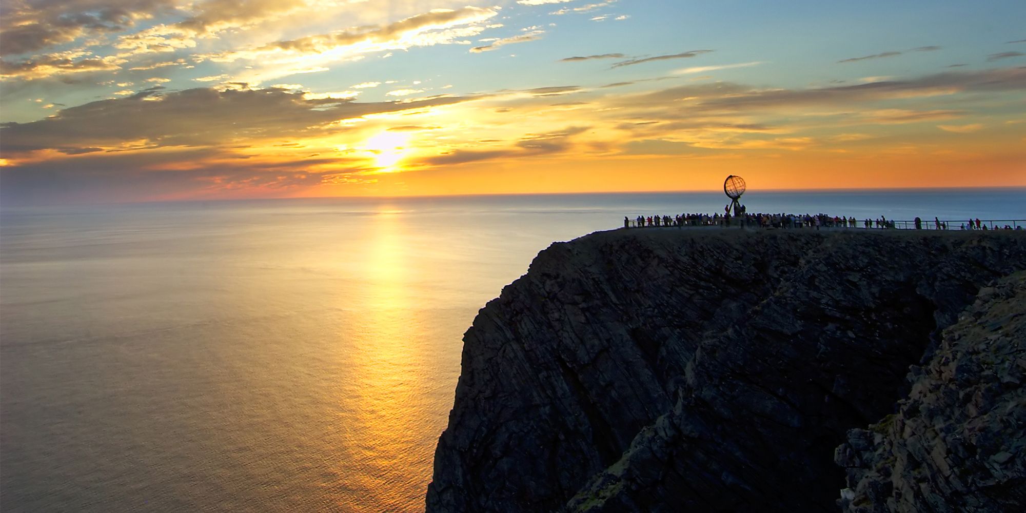 The North Cape plateau in midnight sun
