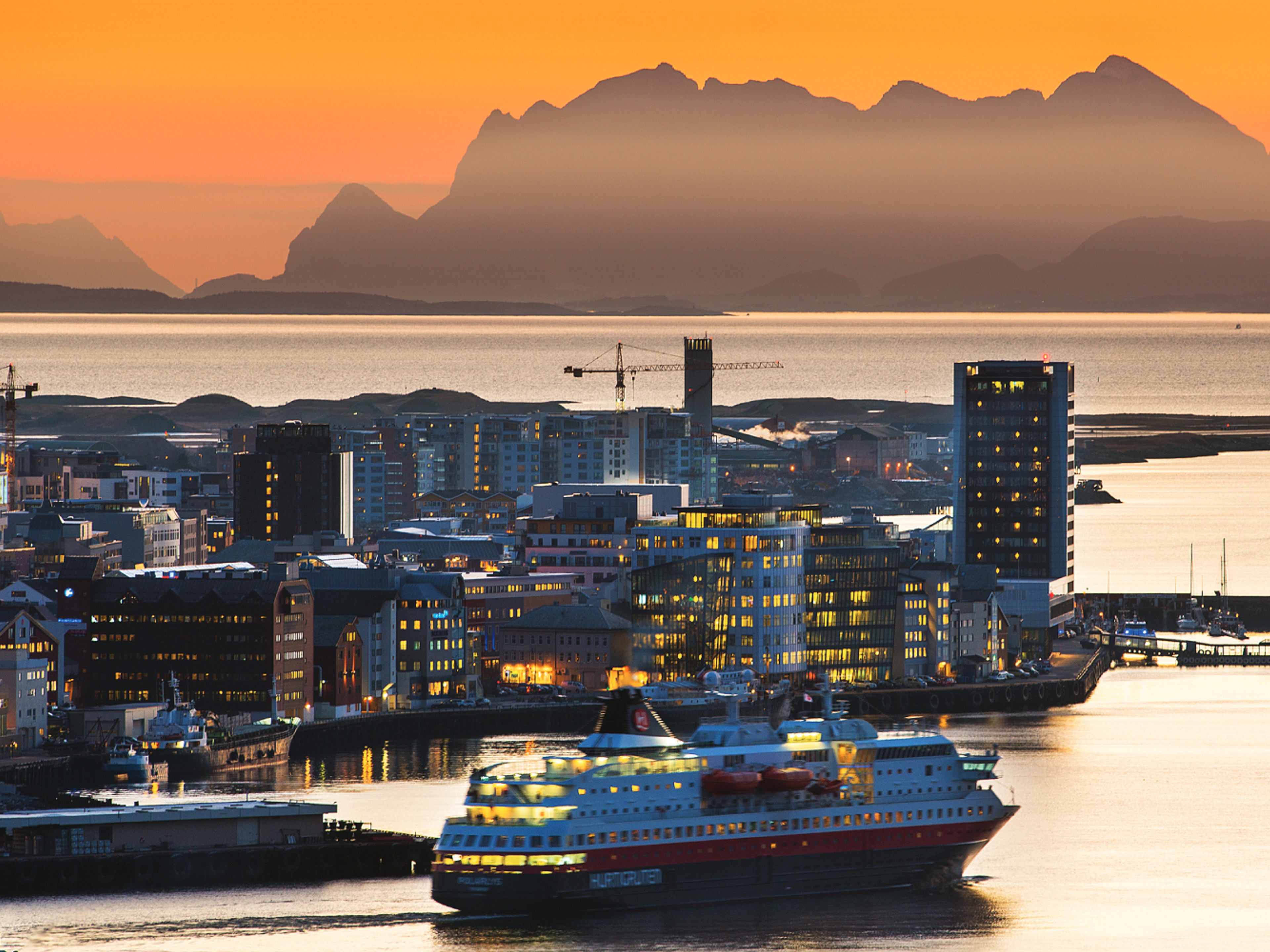 Midnight sun in Bodø, Northern Norway
