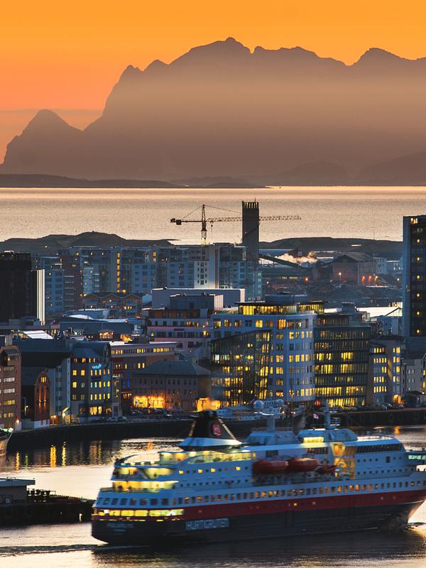 Midnight sun in Bodø, Northern Norway