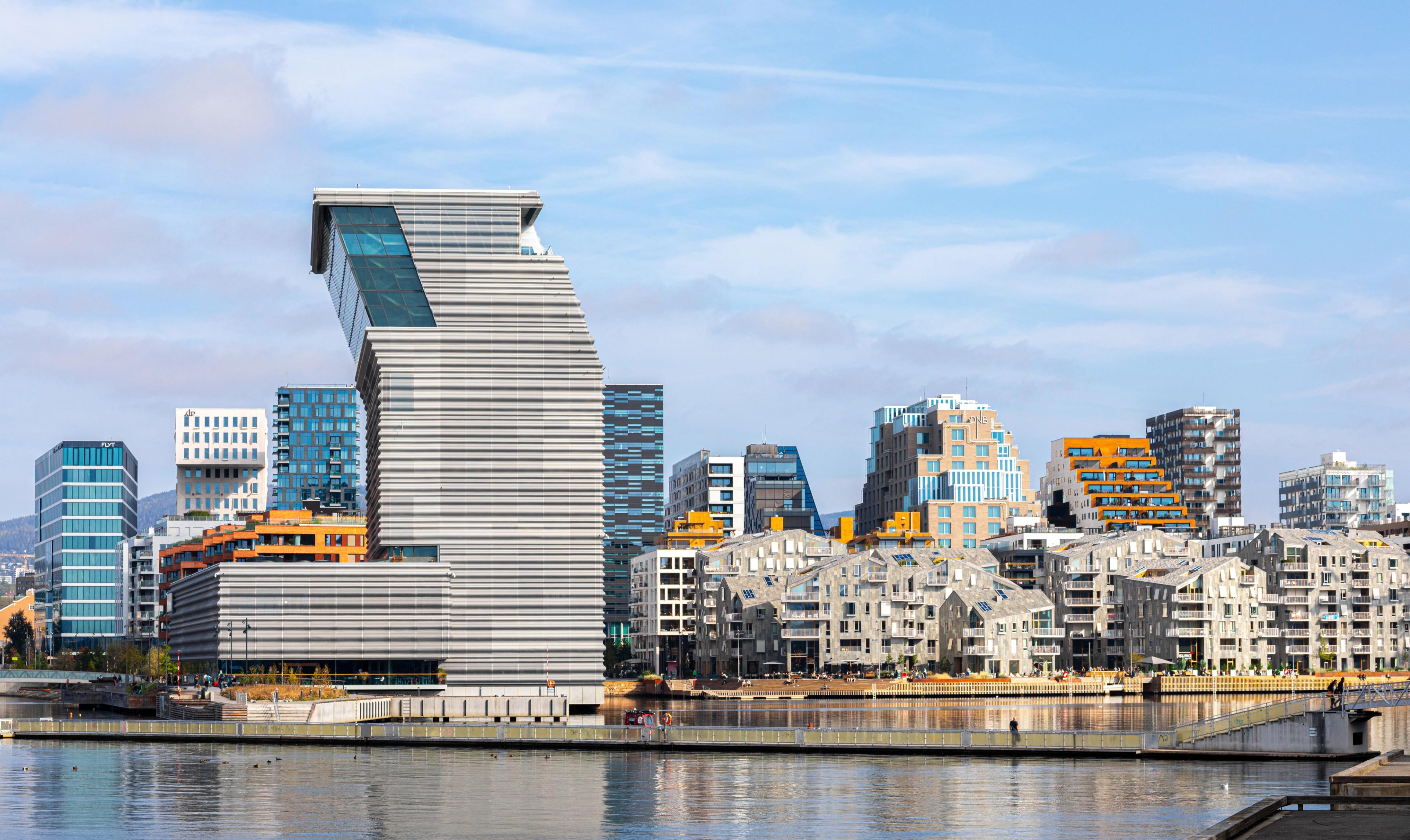 Bjørvika sett fra Sørenga i Oslo