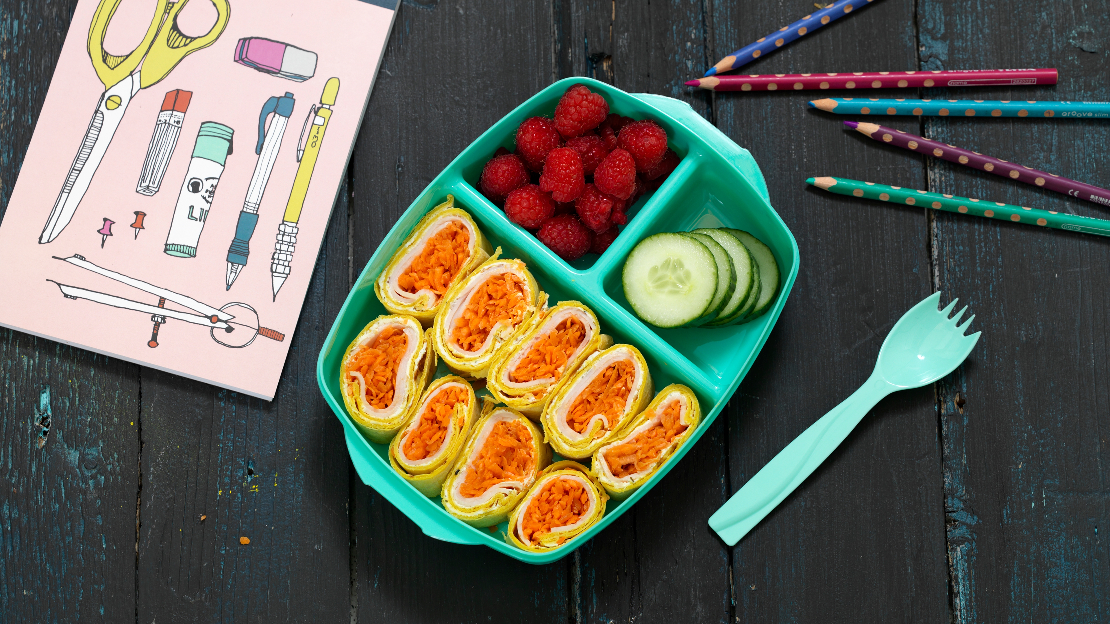 Kyllingwrap i matboks