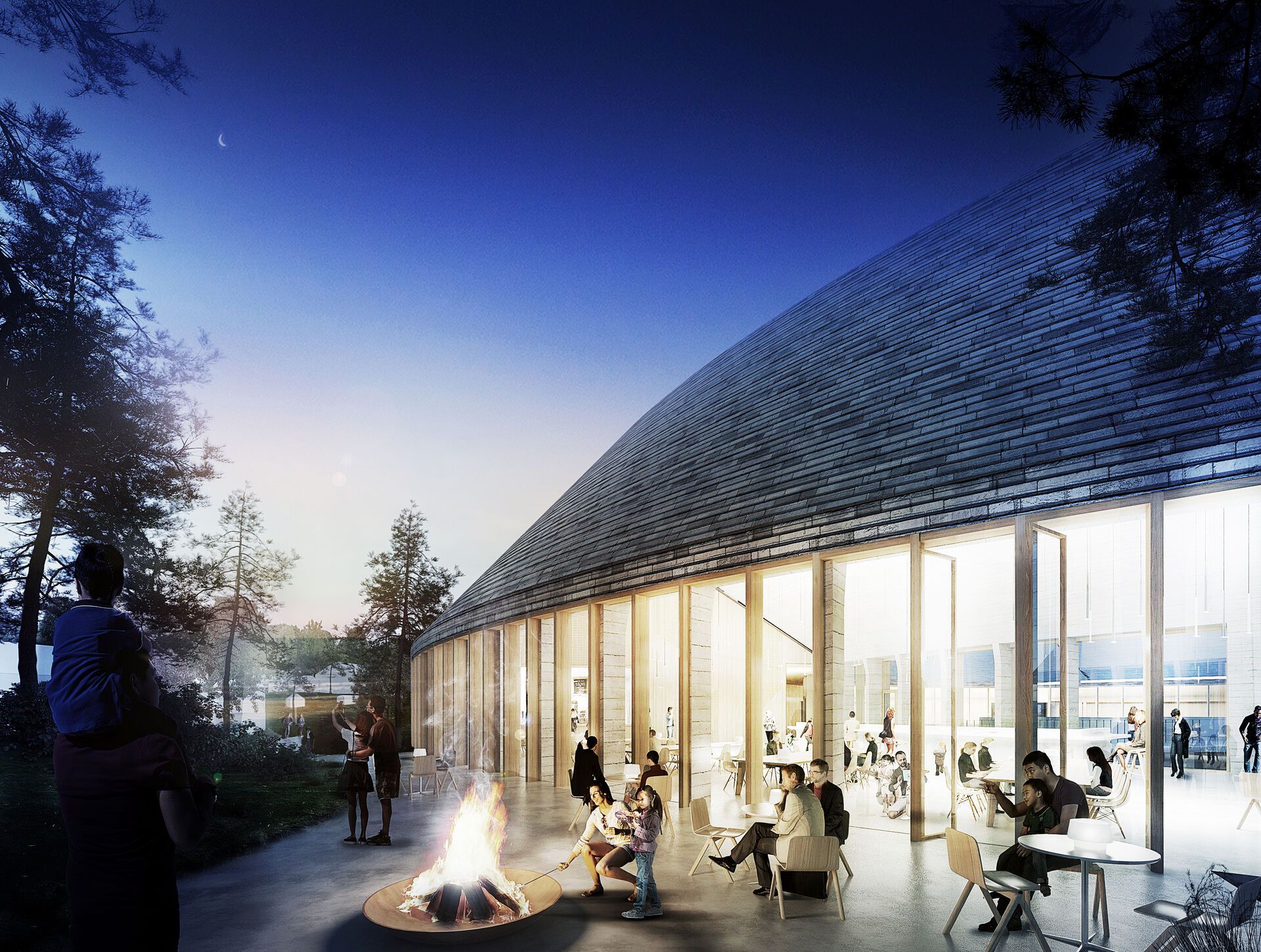 A mock up of what the restaurant will look like at the new viking museum.