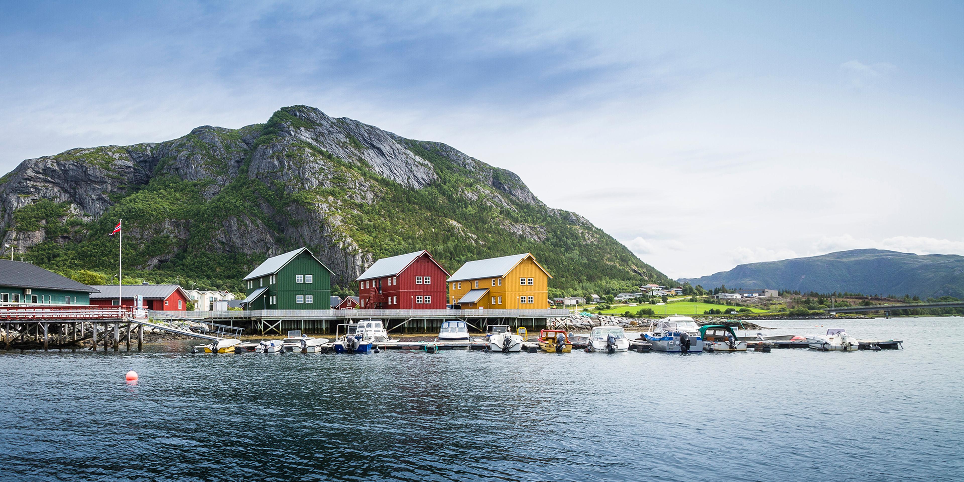 Charmante vissershutten in Flatanger in Namdalen, Trøndelag