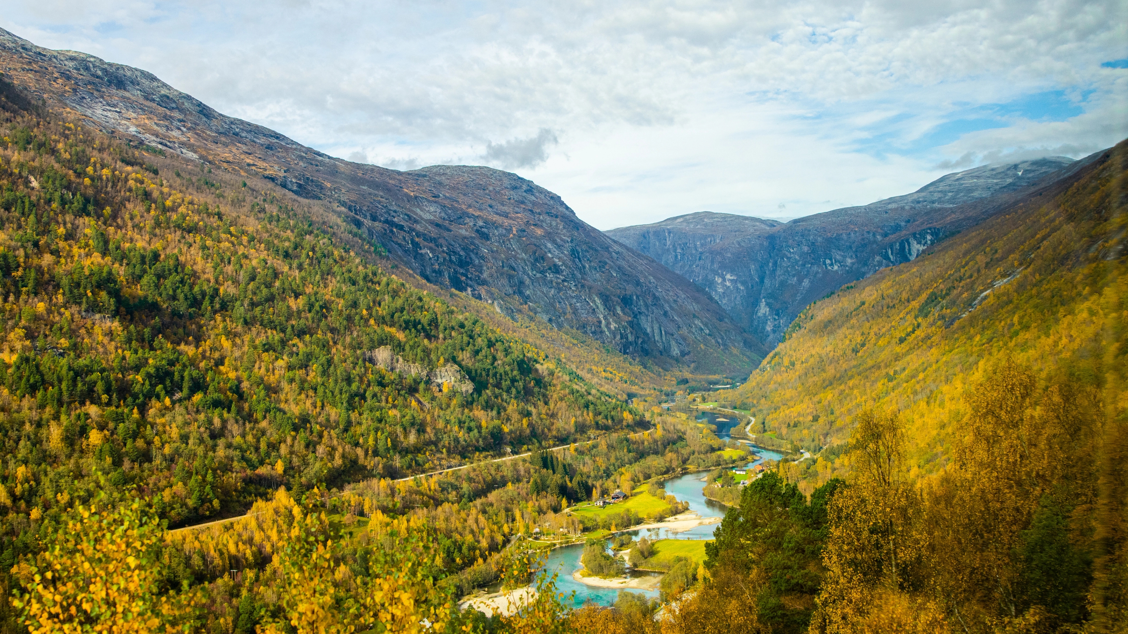View from the Rauma Railway train