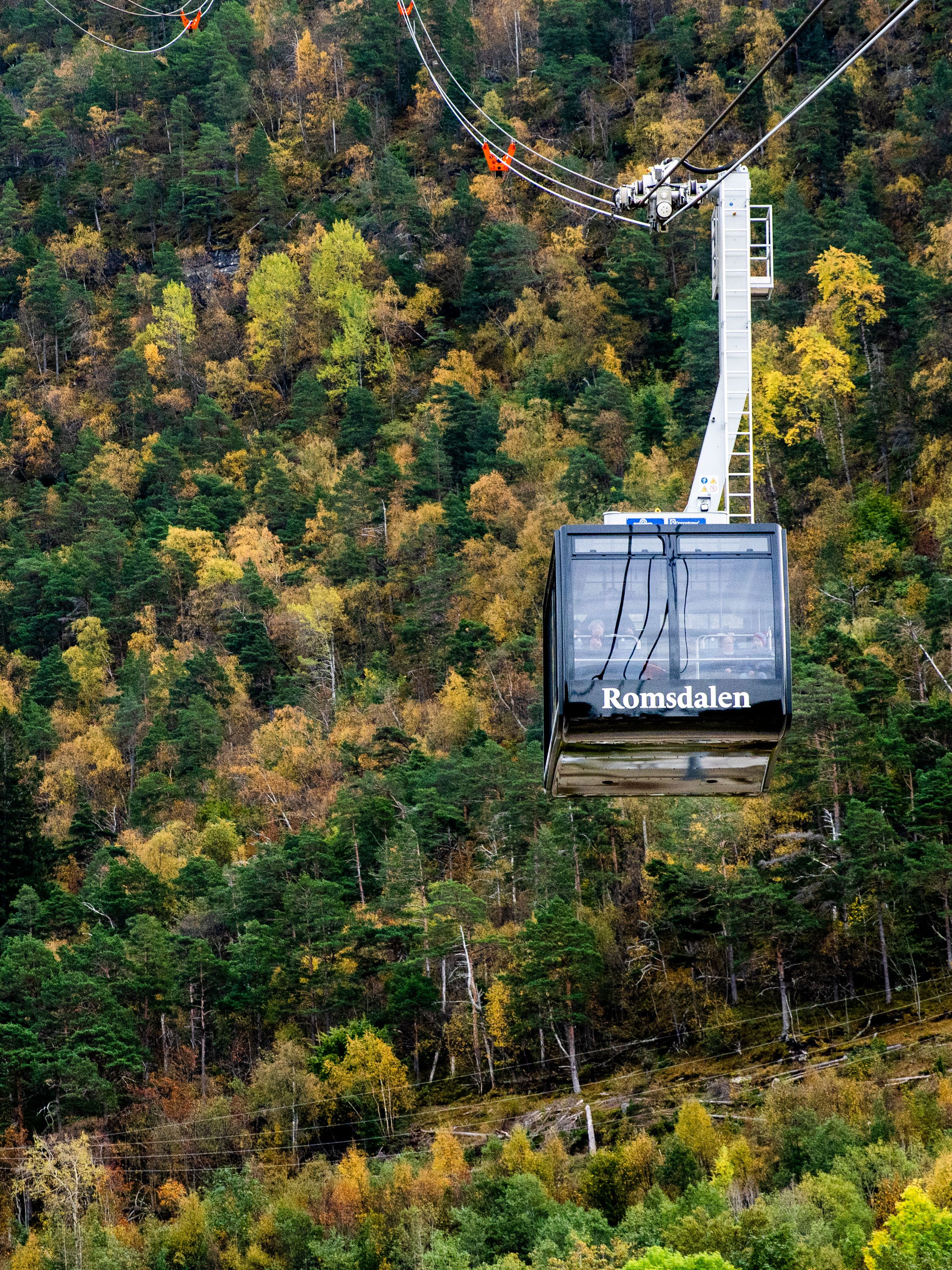 The gondola in Åndalsnes, Fjord Norway