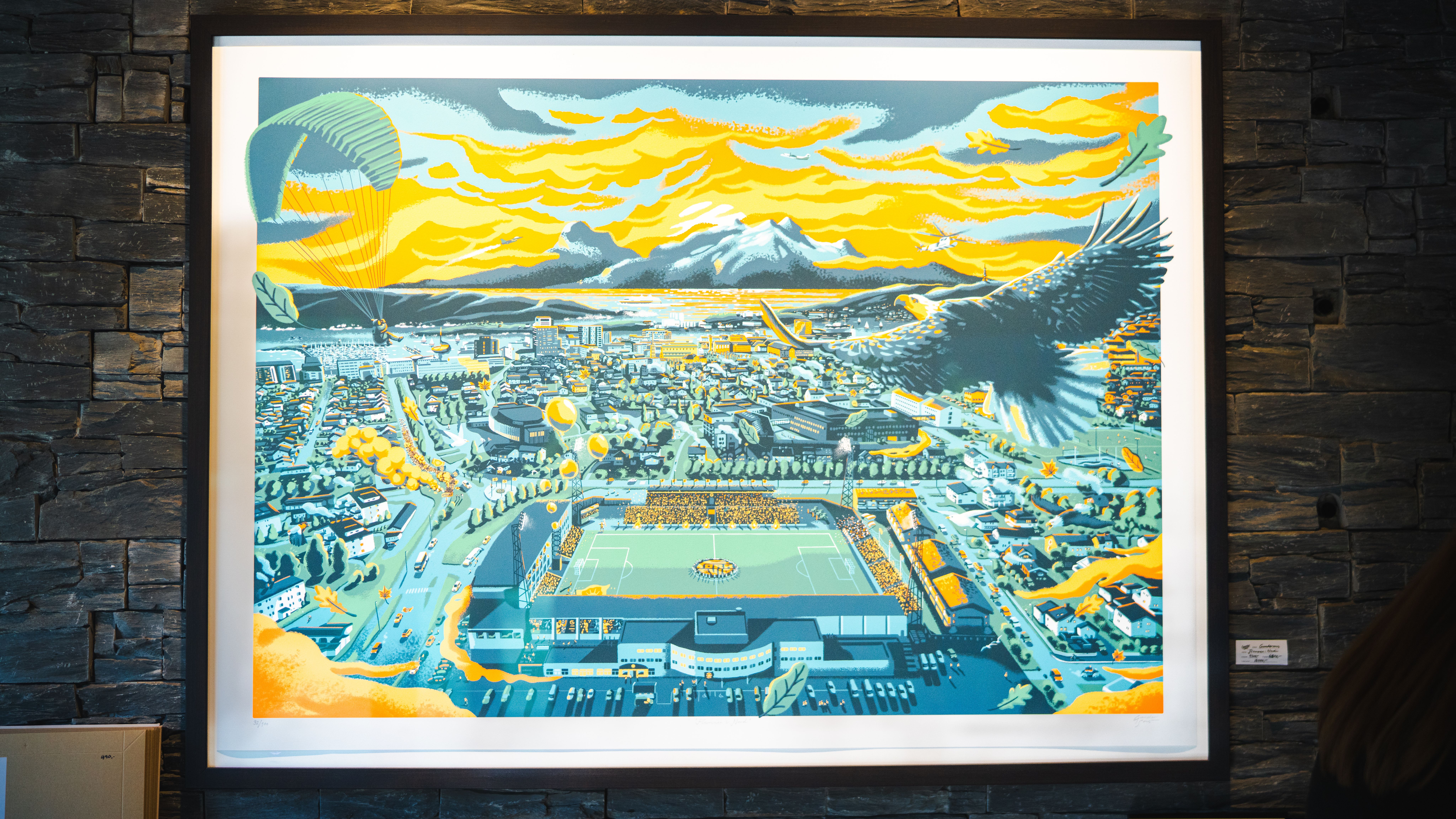 The artwork "Flammen i nord" by Gundersons.