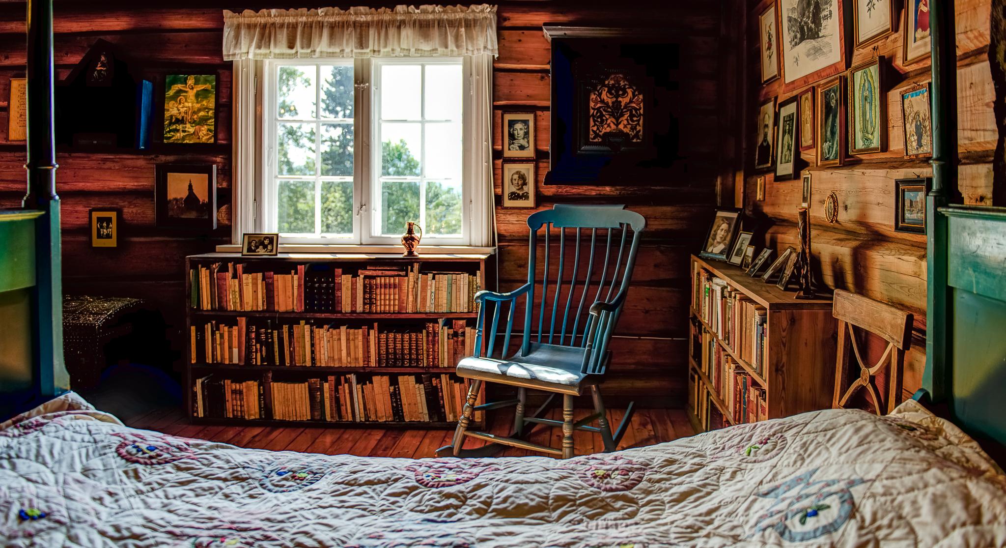 Inside writer Sigrid Undset's home, Bjerkebæk in Lillehammer, Eastern Norway