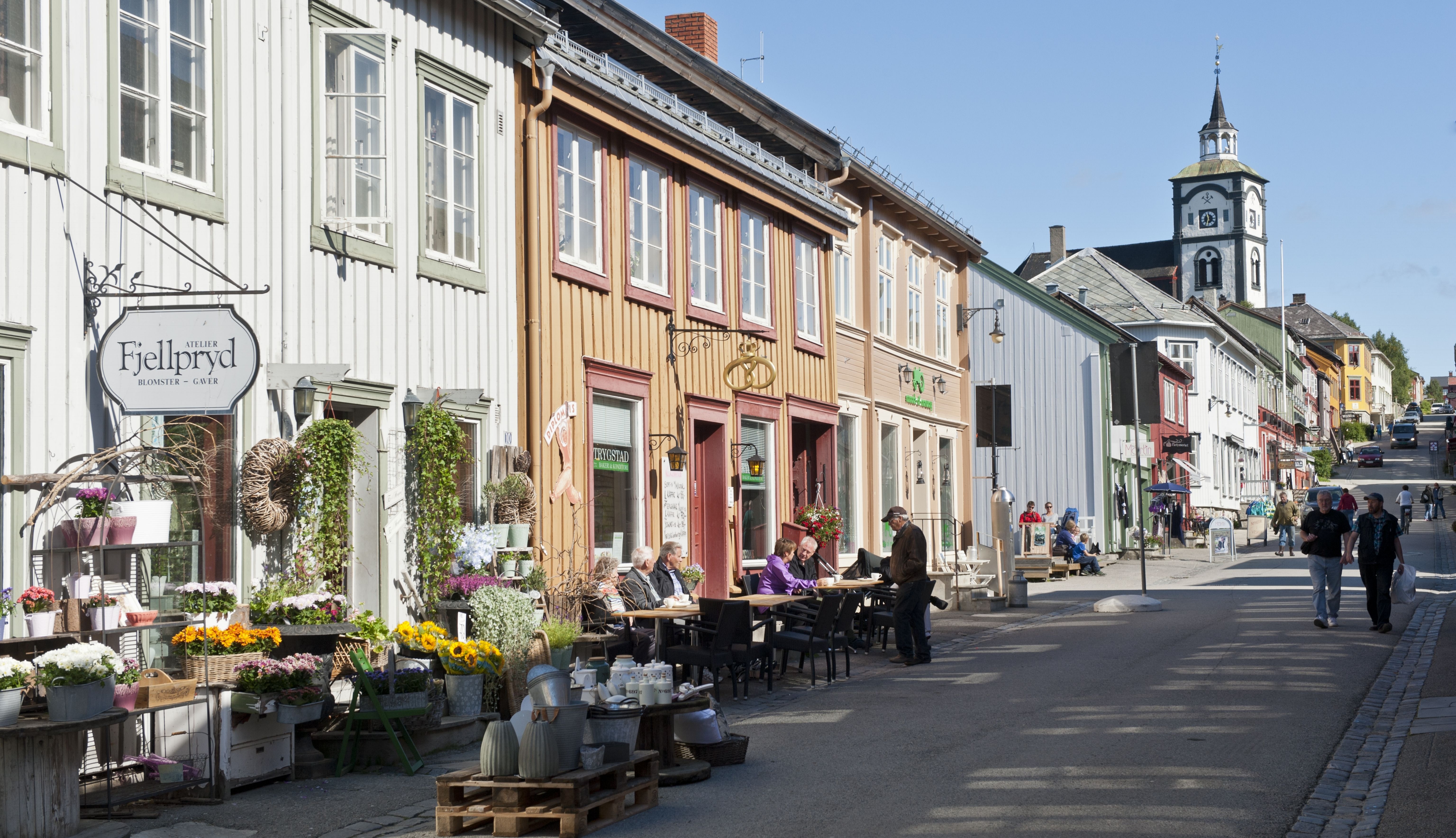 Colorful houses in Røros