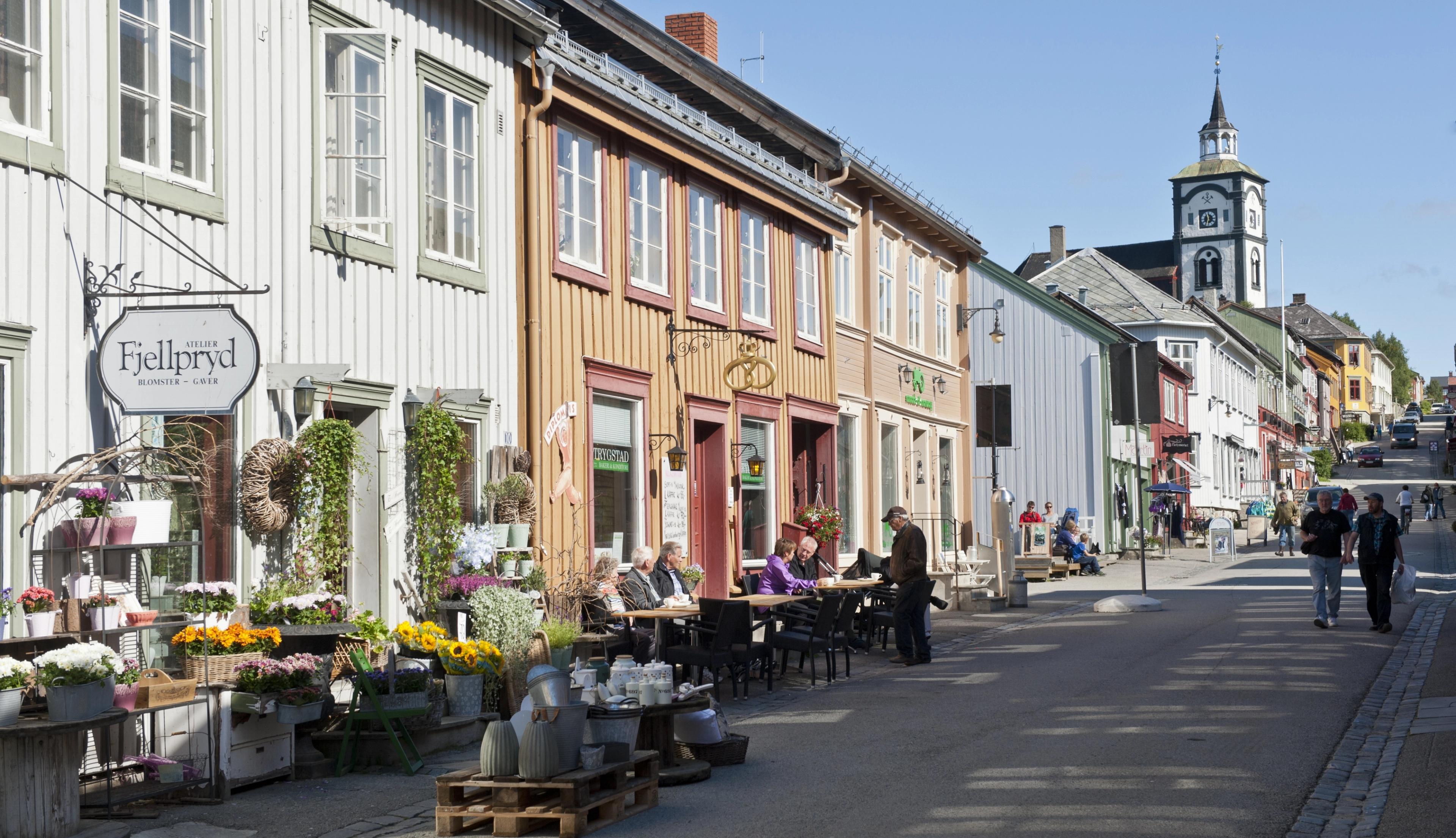 Colorful houses in Røros