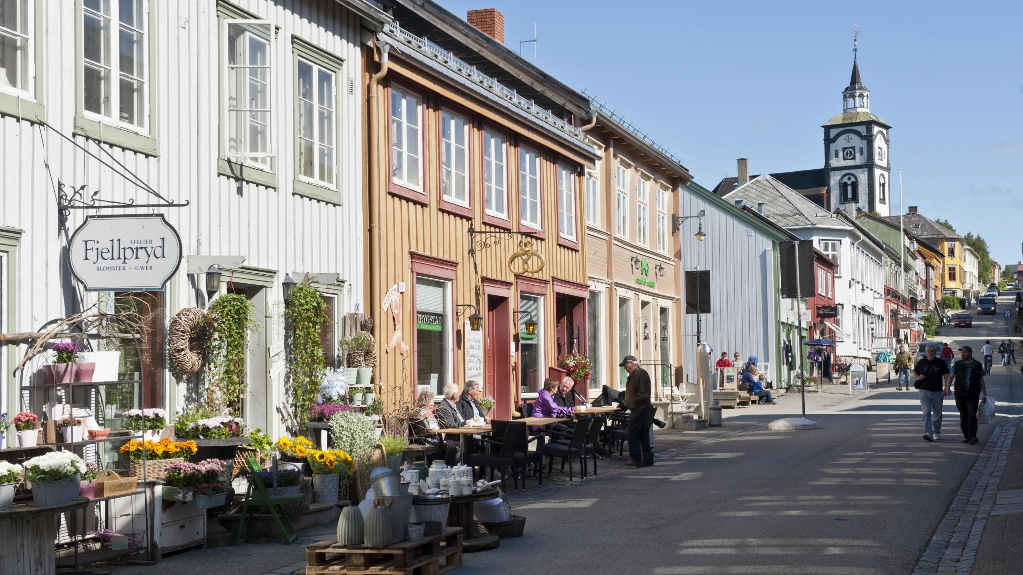Colorful houses in Røros